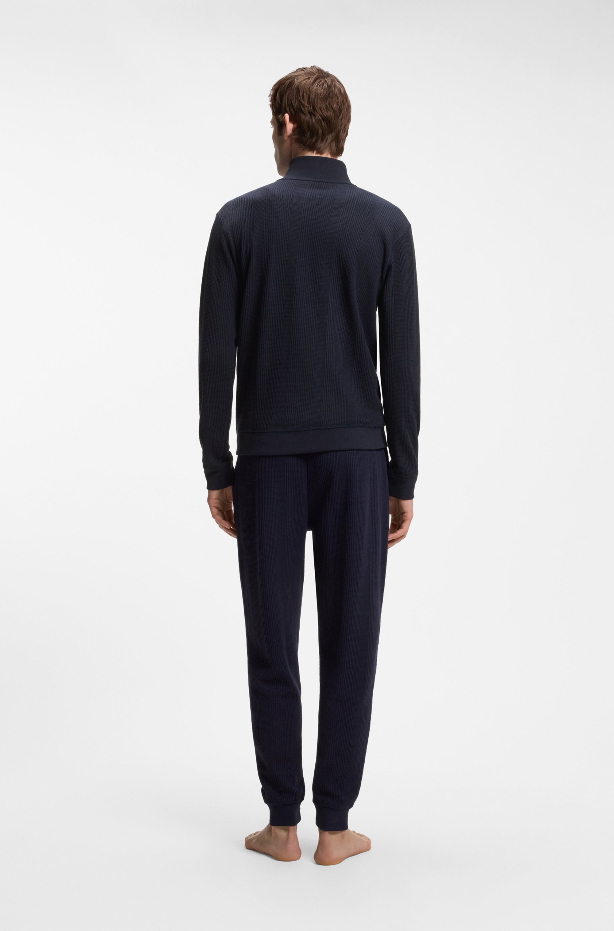 BOSS Sweat-shirt »Structure 1/4 Zip«, avec col montant
