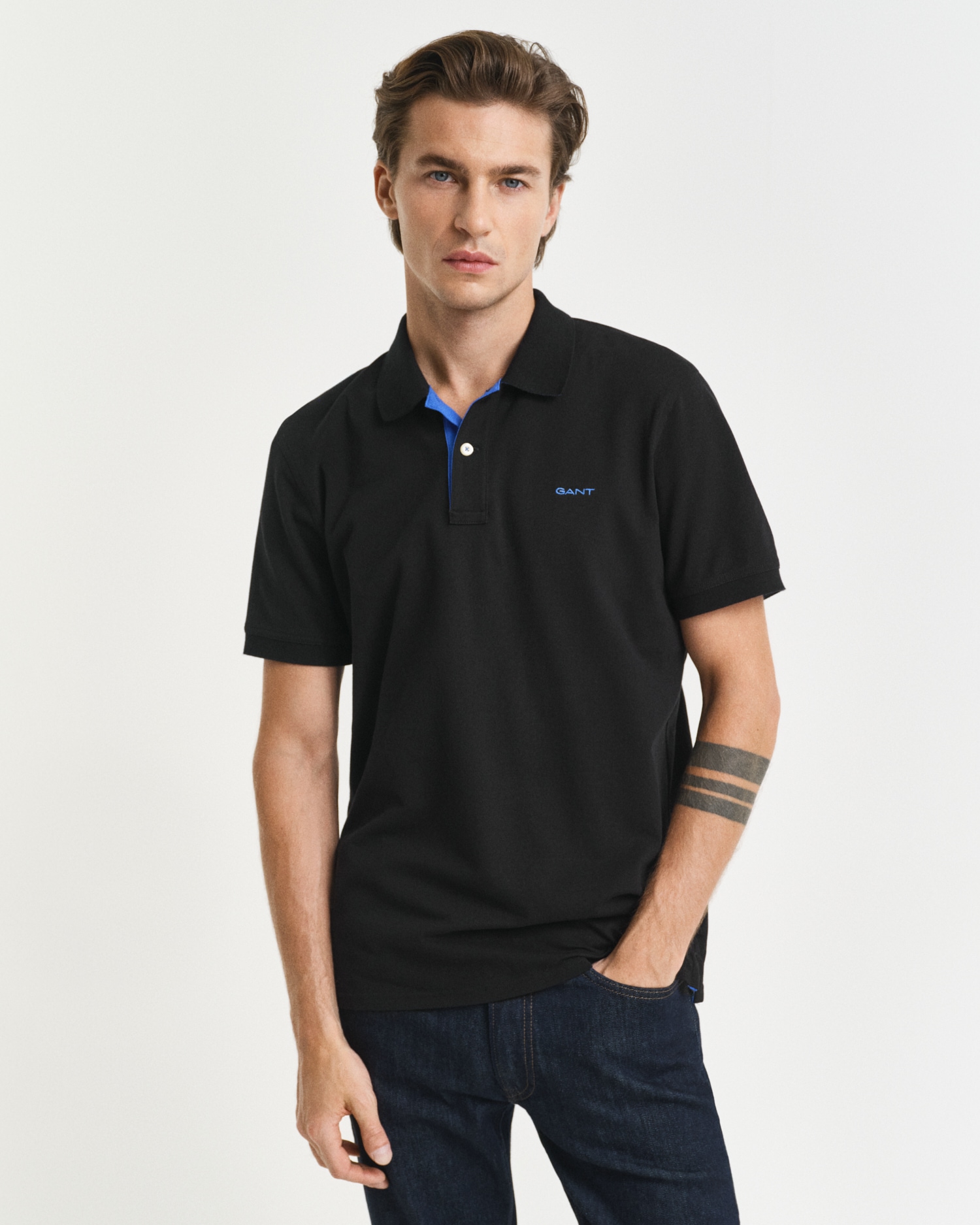 Gant Poloshirt »REG CONTRAST PIQUE SS RUGGER« mit kontrastfarbenen Einsätzen
