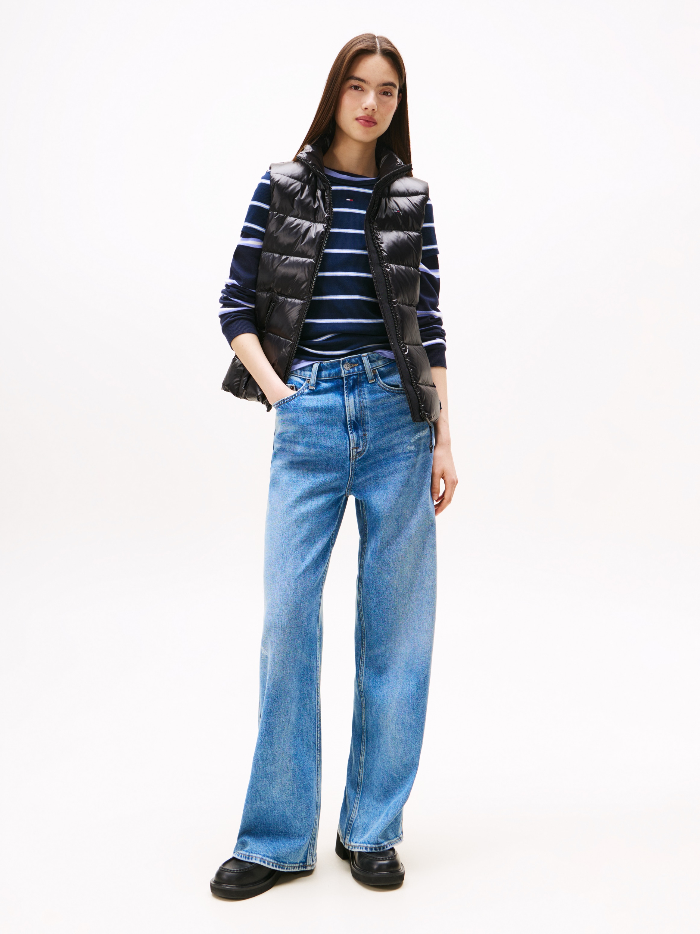 Tommy Jeans Gilet matelassé »TJW SLIM ZIP PRINT DOWN VEST«