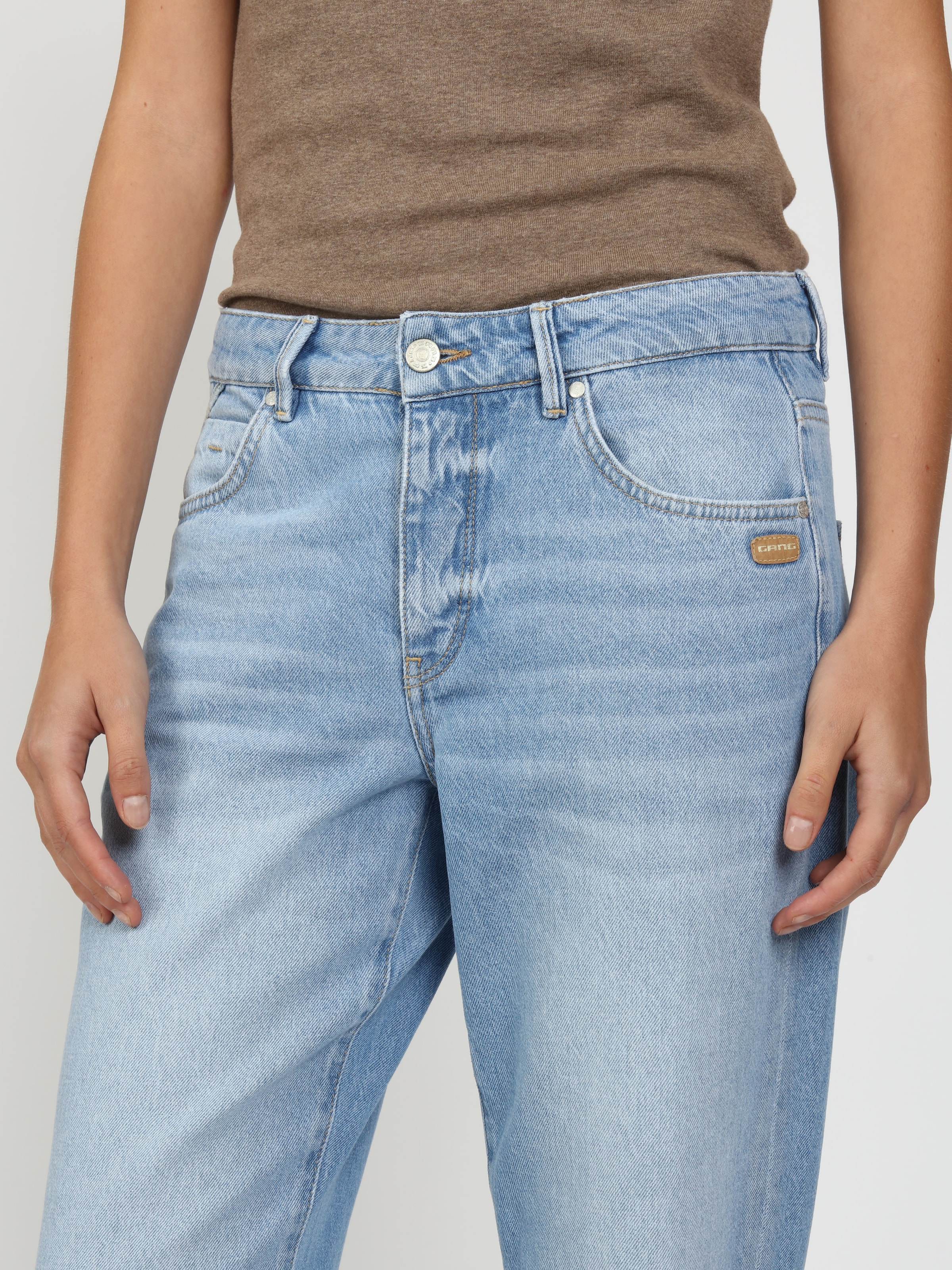 GANG Jeans droit »94THELMA« avec détail au-dessus de la poche monnaie