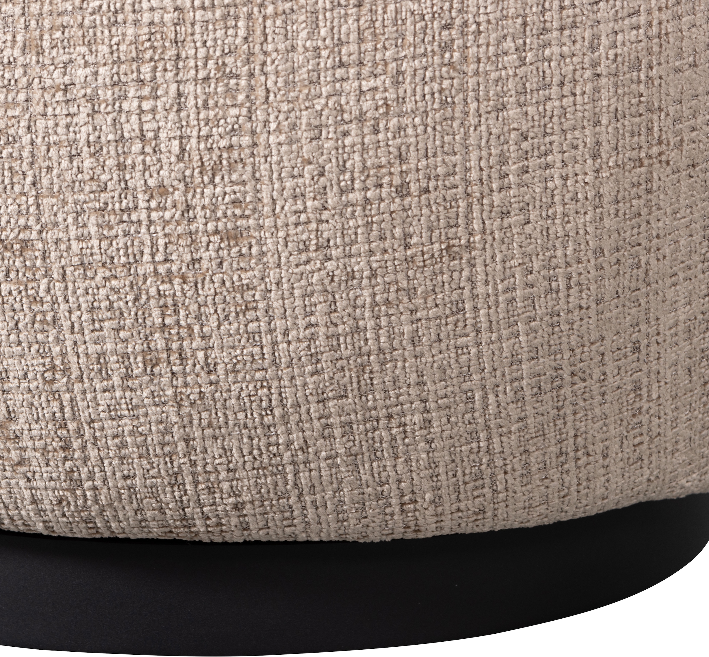WOOOD Fauteuil pivotant »Woolly Bezug mit Drehmechanismus H 71 x B 84 x T 88 cm« Revêtement chenille, capacité 125 kg, résistance maximale à l’usure