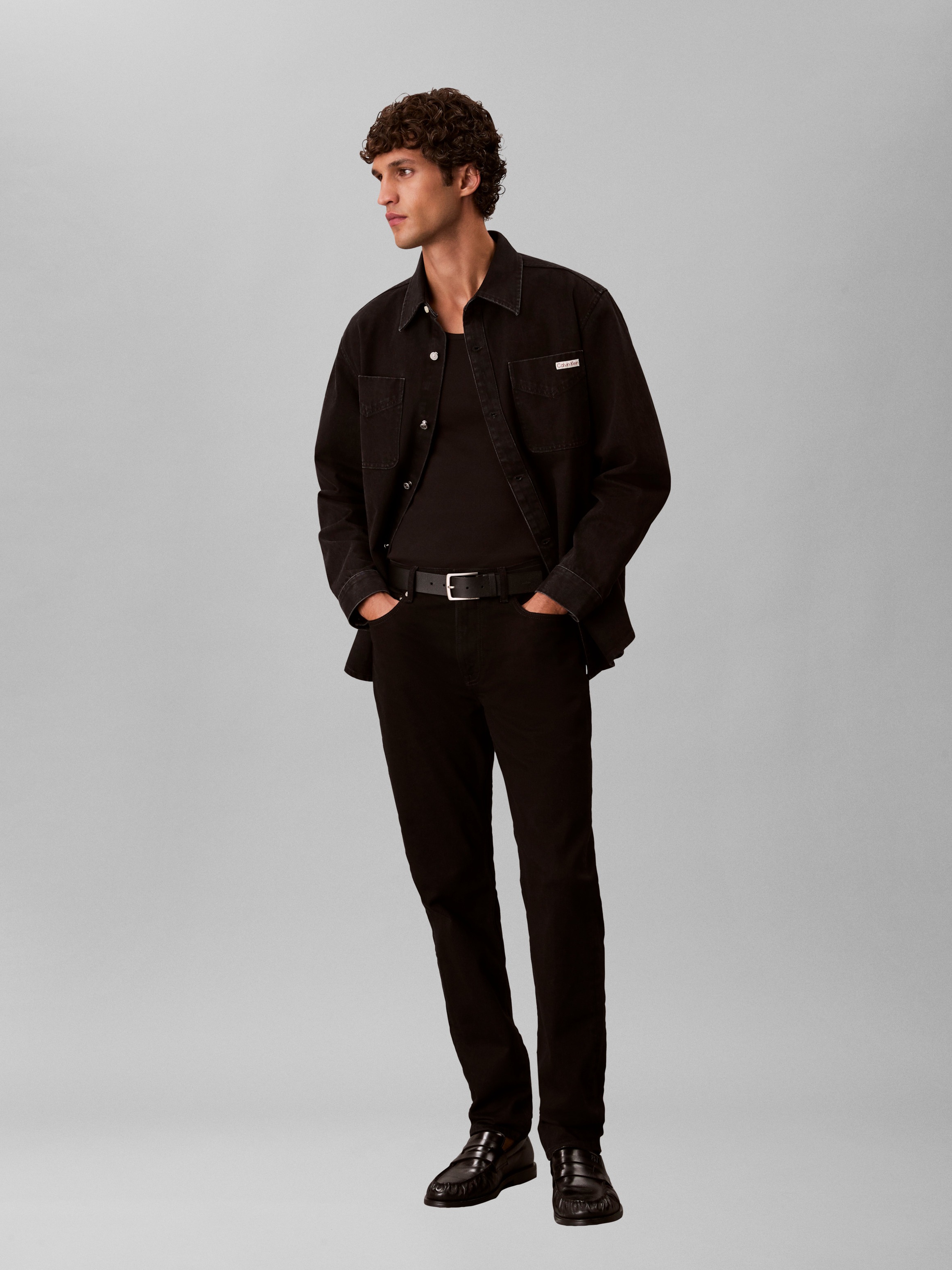 Calvin Klein »SLIM TAPER« avec étiquette de marque