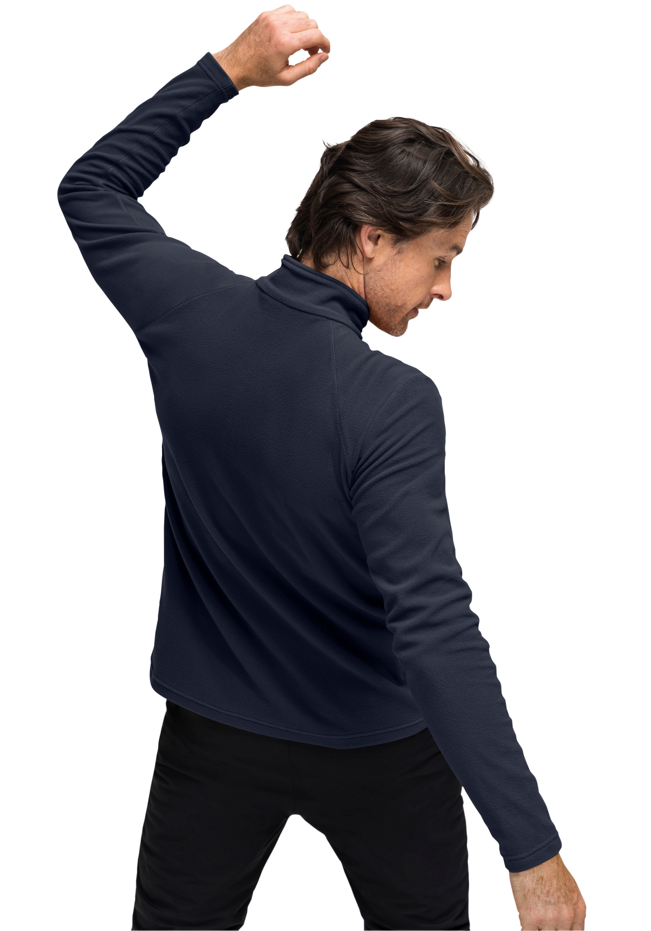 Maier Sports Fleecepullover »Dennis«, Herren Fleece, funktioneller Midlayer, Half-Zip, Regular Fit
