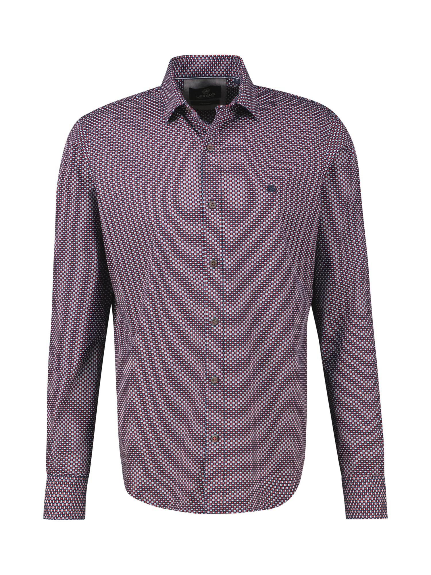 LERROS Chemise à manches longues »Langarmhemd in Übergrössen, dezent gemustert«