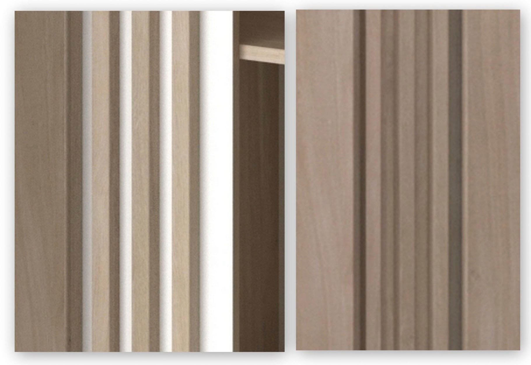 Parisot Schlafzimmer-Set 4 Stk. tlg. viel Stauraum, schöne Optik, Einsätze an Schrank und Kommode drehbar