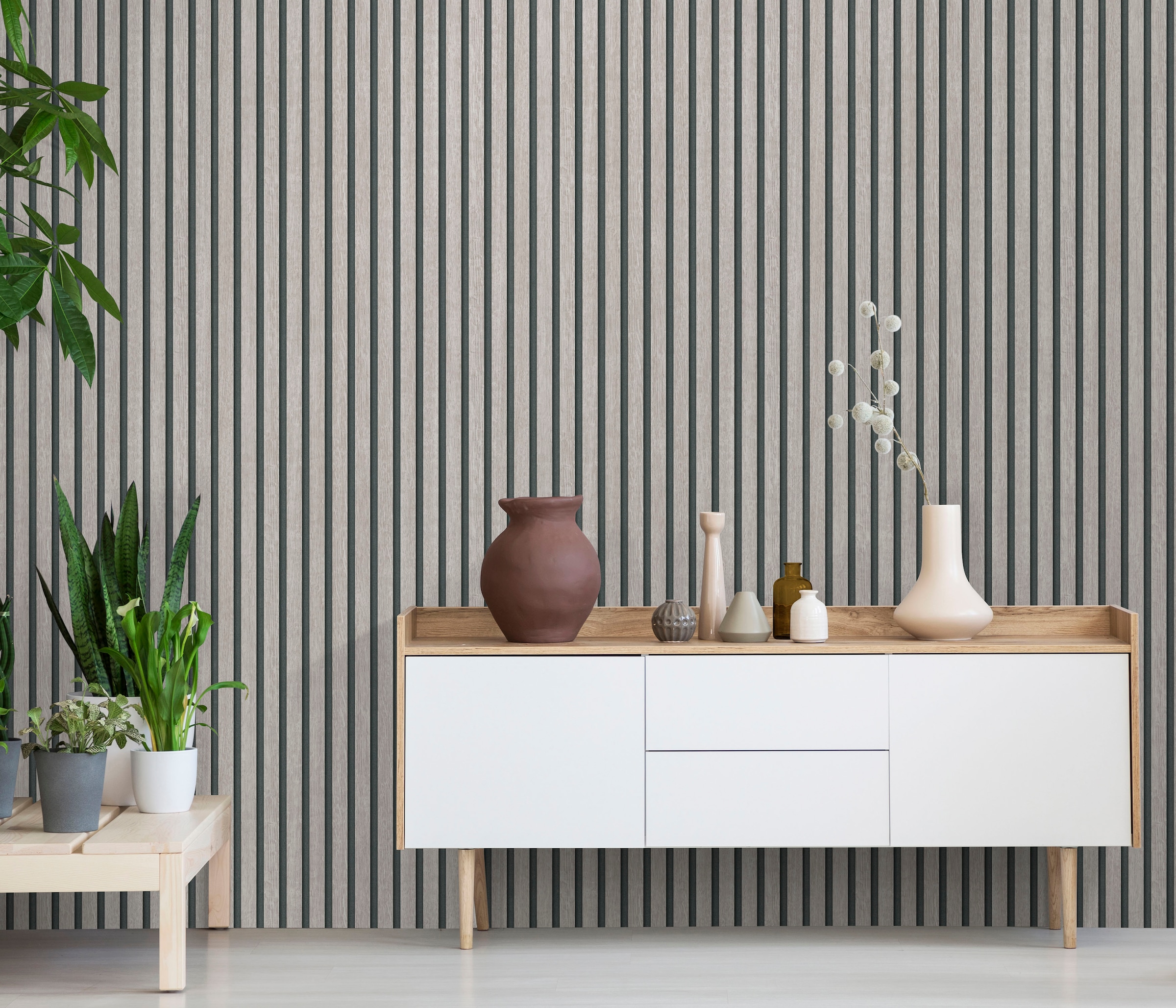 Erismann Vliestapete »Vliestapete ACCOUSTIC« 3D-Optik | Holz leicht strukturiert