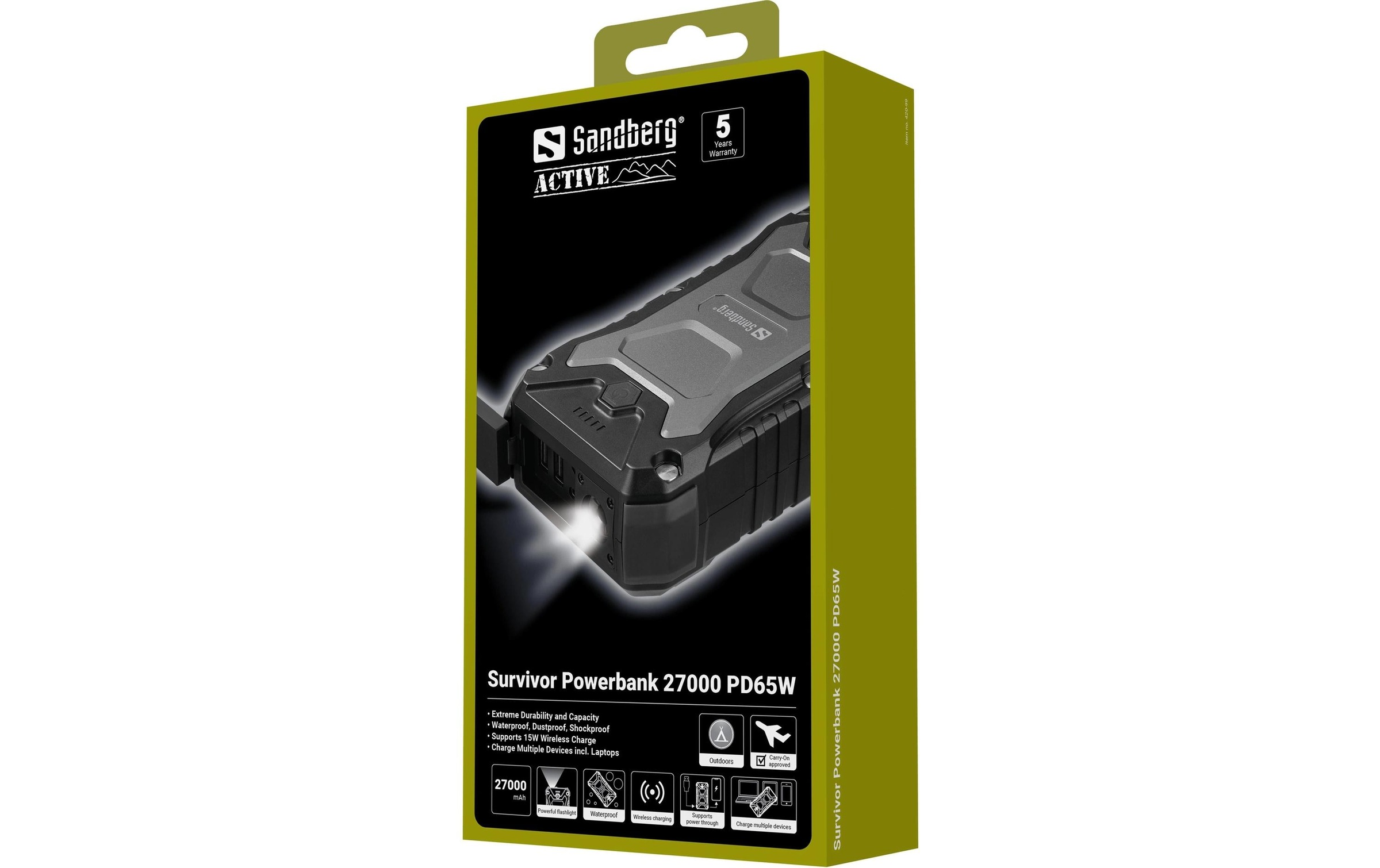 Sandberg Banque d'énergie »Survivor 27000 mAh« Wireless Charger