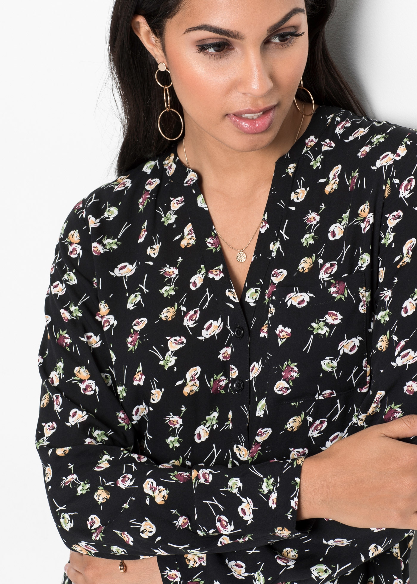 bonprix Blouse à manches longues