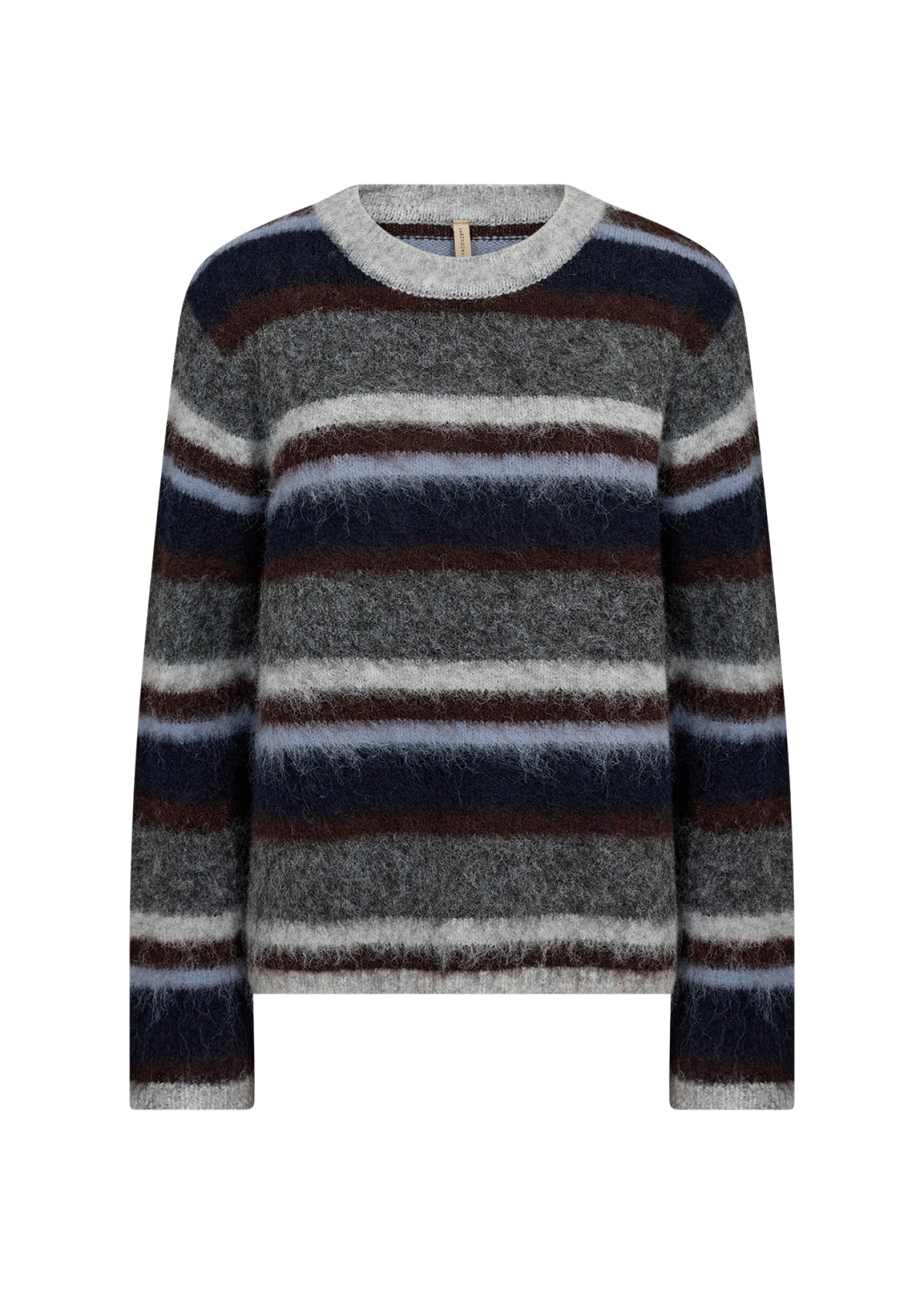 soyaconcept Pull en tricot »SC-HADIL YD 2« Materialmix mit Wolle