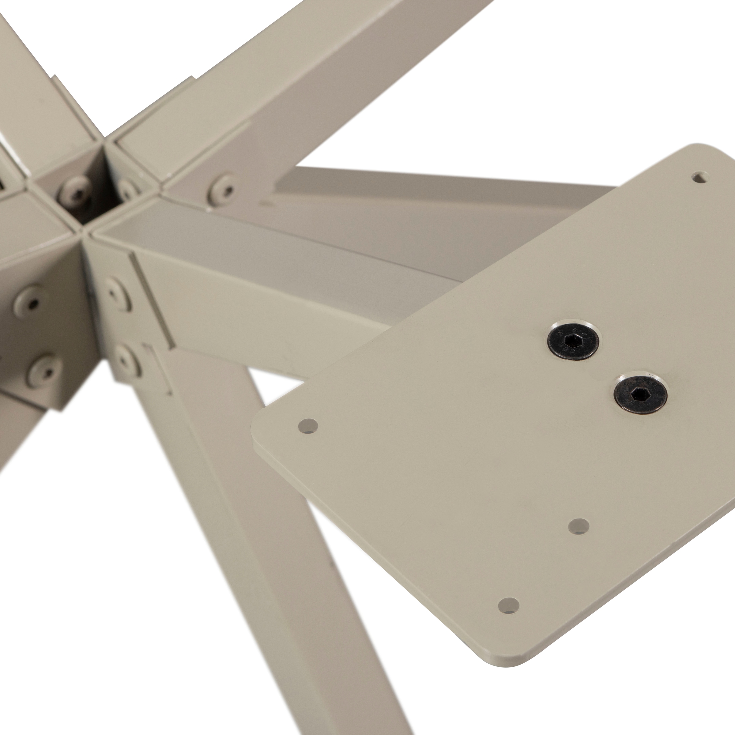 WOOOD Pied de table »Tablo Holland aus Metall mit Pulverbeschichtung Ø 80 x H 72 cm« structure croisée Ø 3,5 cm, capacité de charge 120 kg, facile à monter