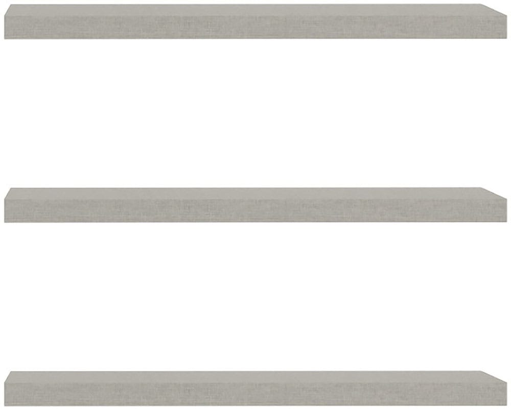 FORTE Tablette de rangement Lot de 3 tablettes, L/H/P 47,8/42/2,2, montage facile