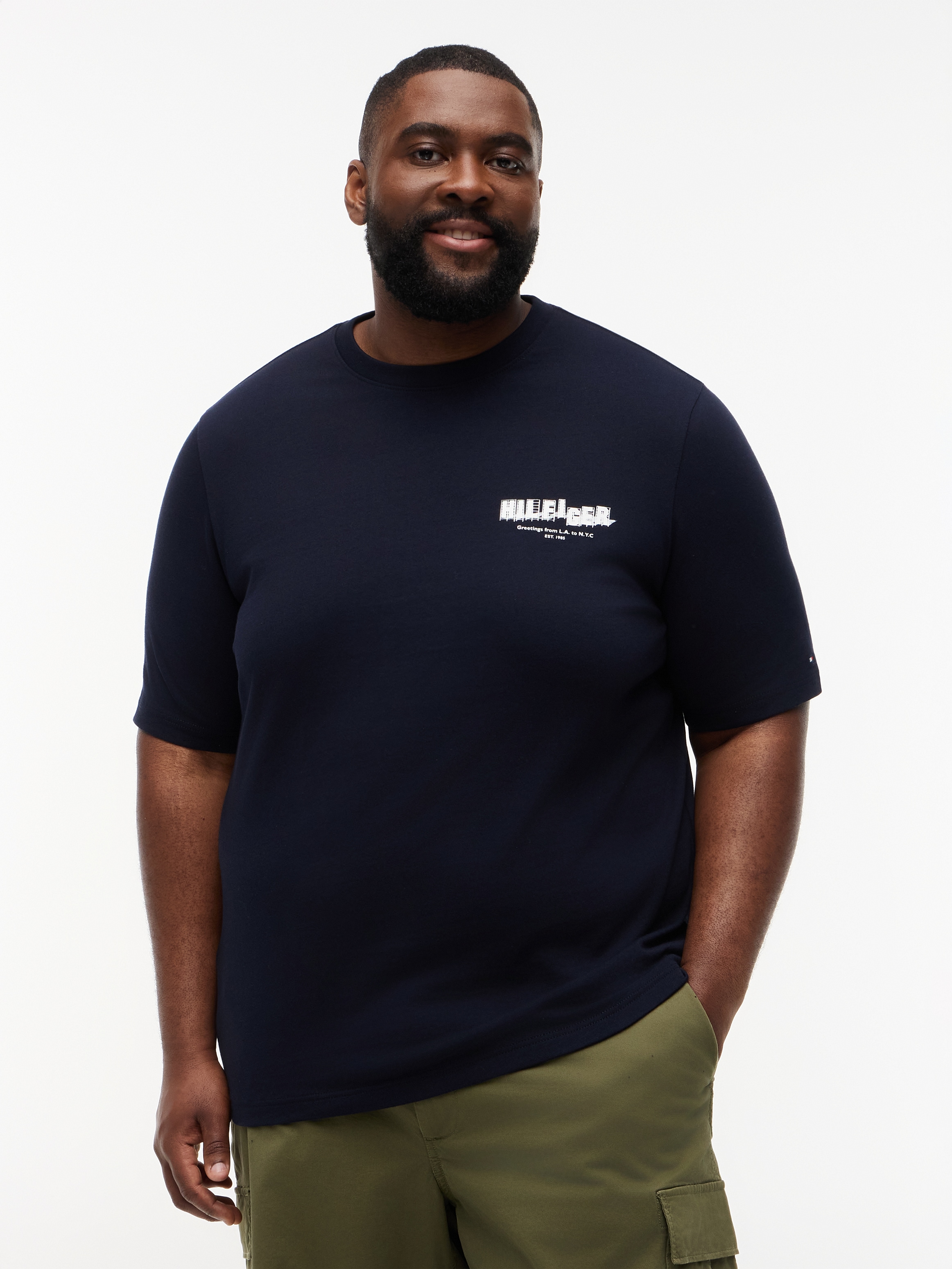 Tommy Hilfiger Big & Tall T-shirt »BT-PHOTO PRINT HILFIGER« avec grand imprimé au dos