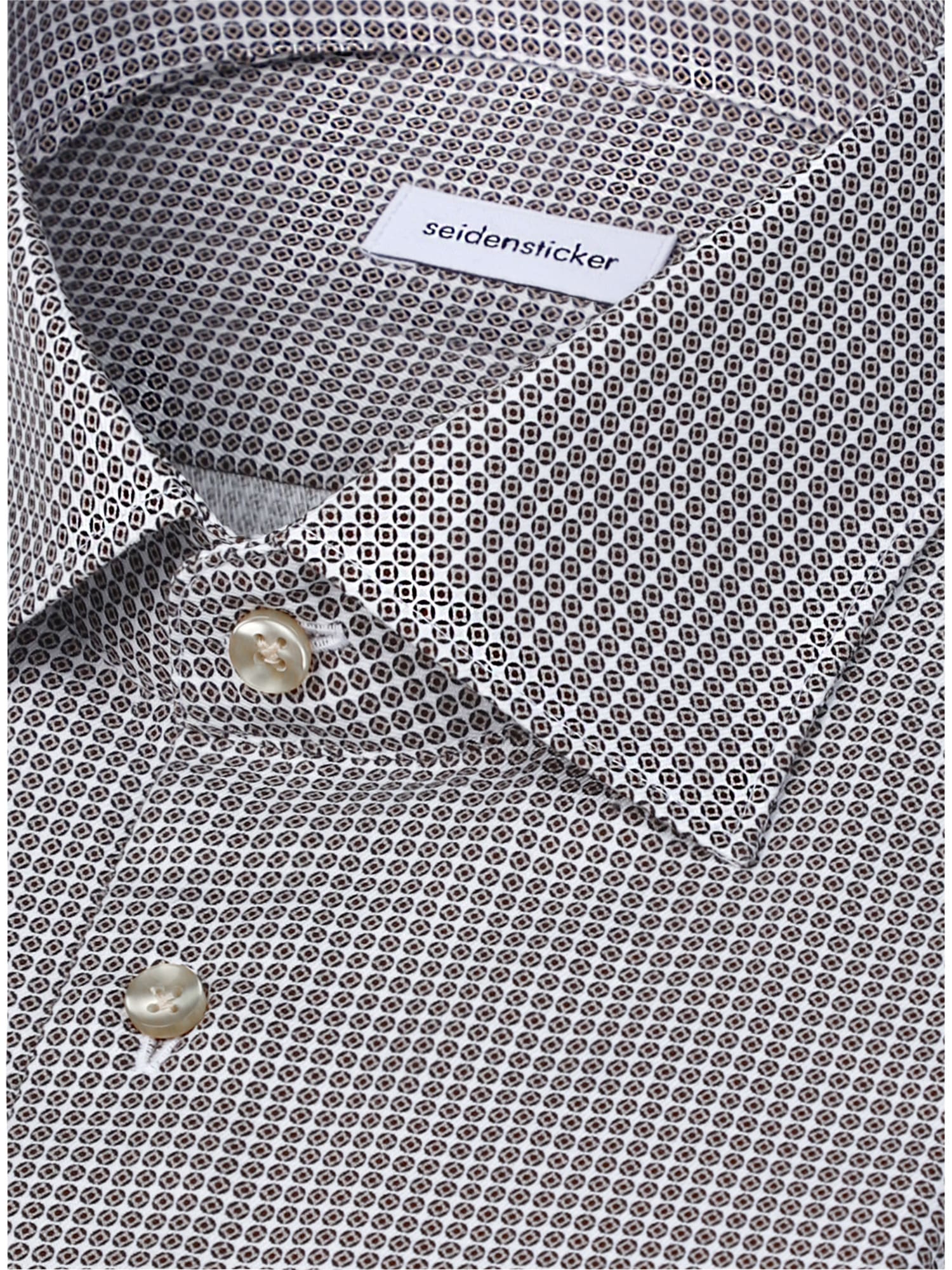 seidensticker Chemise d'affaires »Schwarze Rose« X-Slim 1/1 Kentkragen Druck