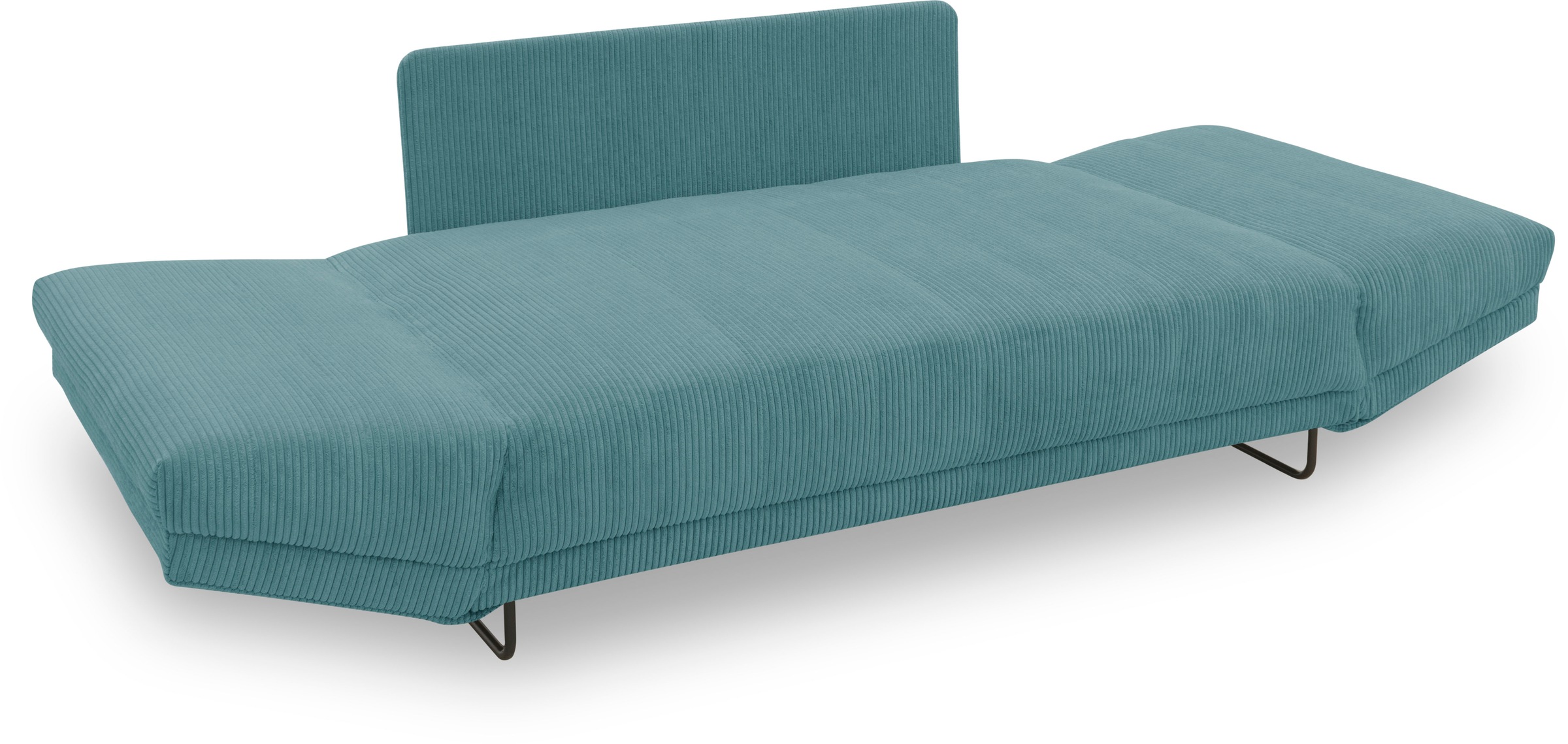 Home affaire Schlafsofa »Jadelyn mit klappbaren Armlehnen, Bettsofa mit Federkern, Breite 250cm« Federkern, Cord-Bezug, incl. 2 Armlehnkissen, Liegefläche 97x250 cm