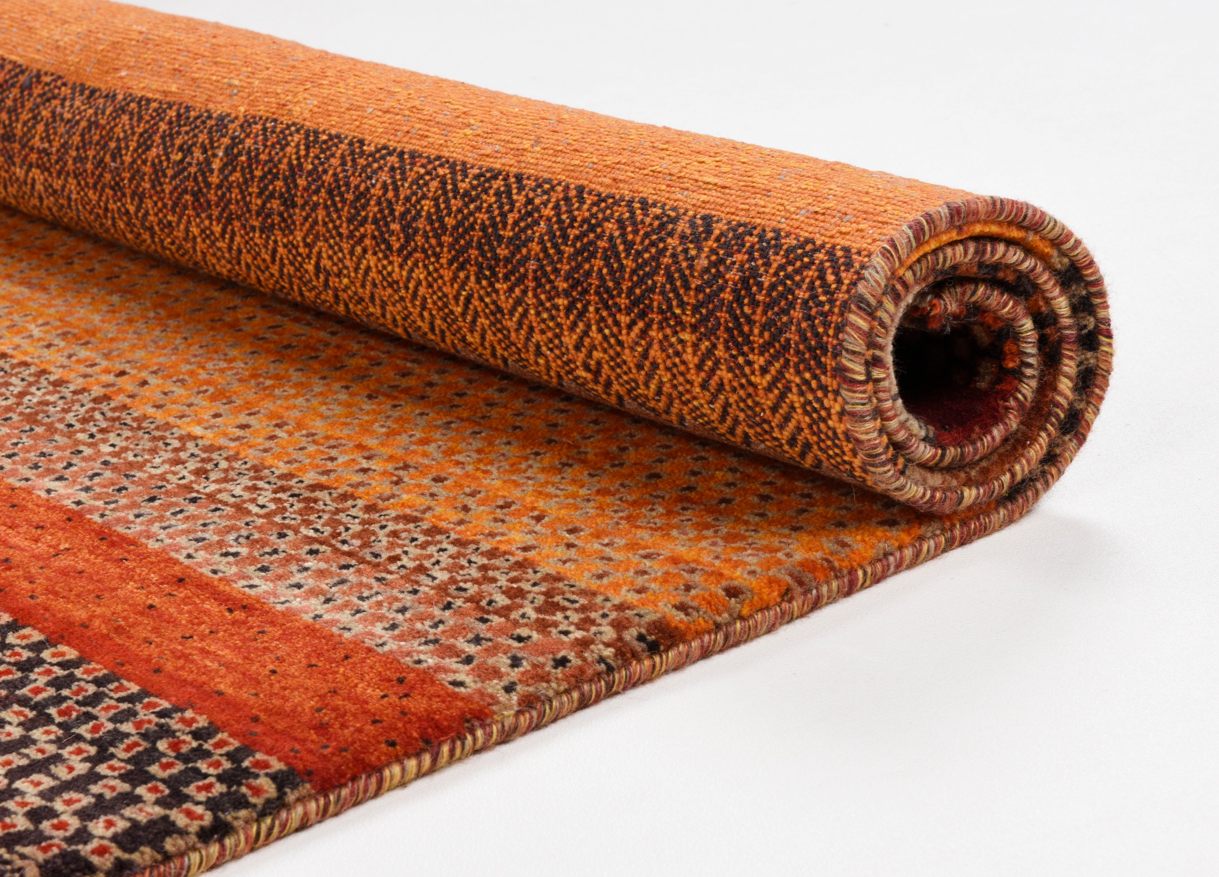 THEKO Wollteppich »Lori Astara 1025« rechteckig 16 mm Höhe reine Wolle, handgeknüpft, ideal im Wohnzimmer & Schlafzimmer