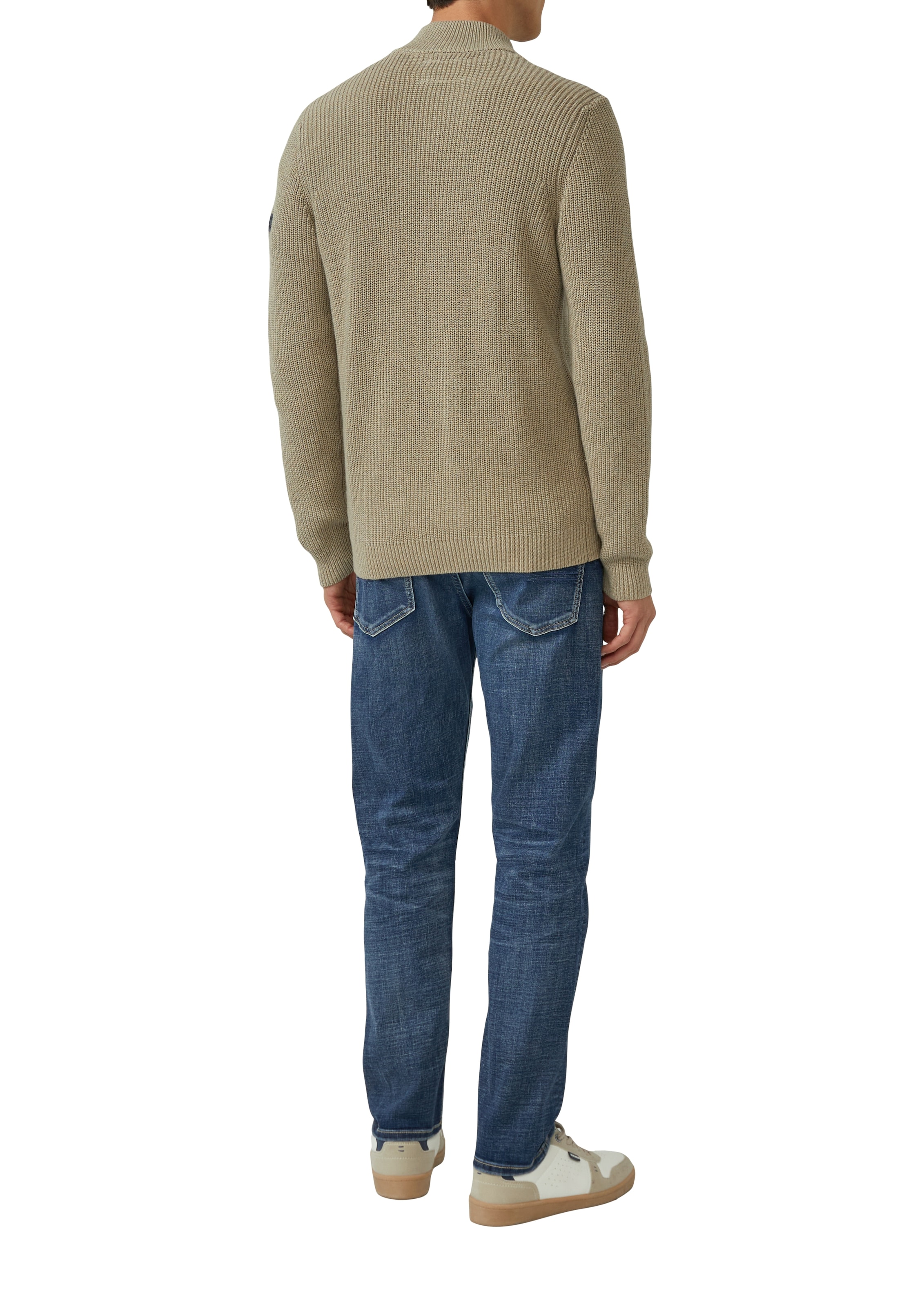 s.Oliver Veste en tricot mit Stehkragen und Reissverschluss