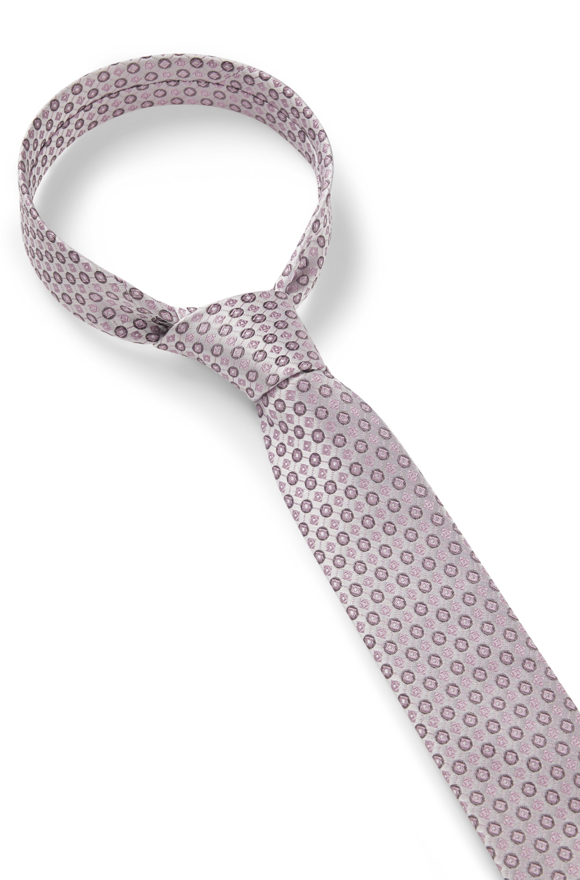 BOSS Krawatte »H-Tie 6 cm« aus einem Seiden-Mix mit Jacquard-Muster