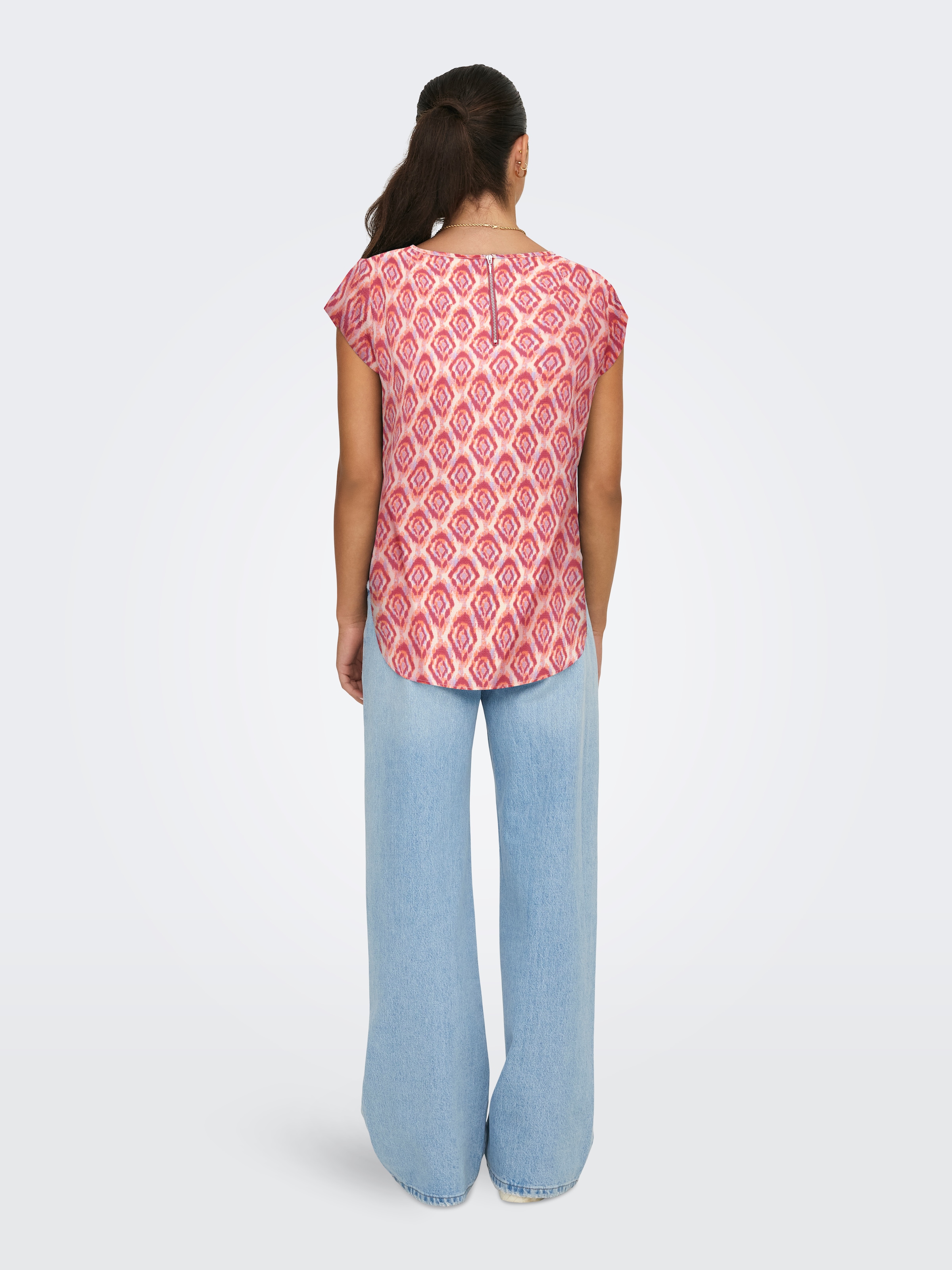 ONLY Chemisier à chemise »ONLVIC S/S AOP TOP NOOS PTM« avec imprimé intégral