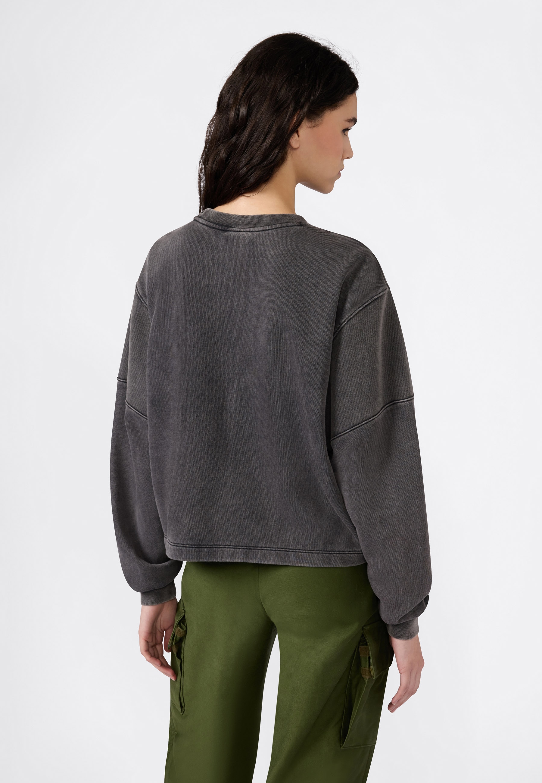 Champion Sweat-shirt »ICONS WASH loose fit terry crewneck sweatshirt«, für Erwachsene, sportlicher Stil, Rundhalsausschnitt
