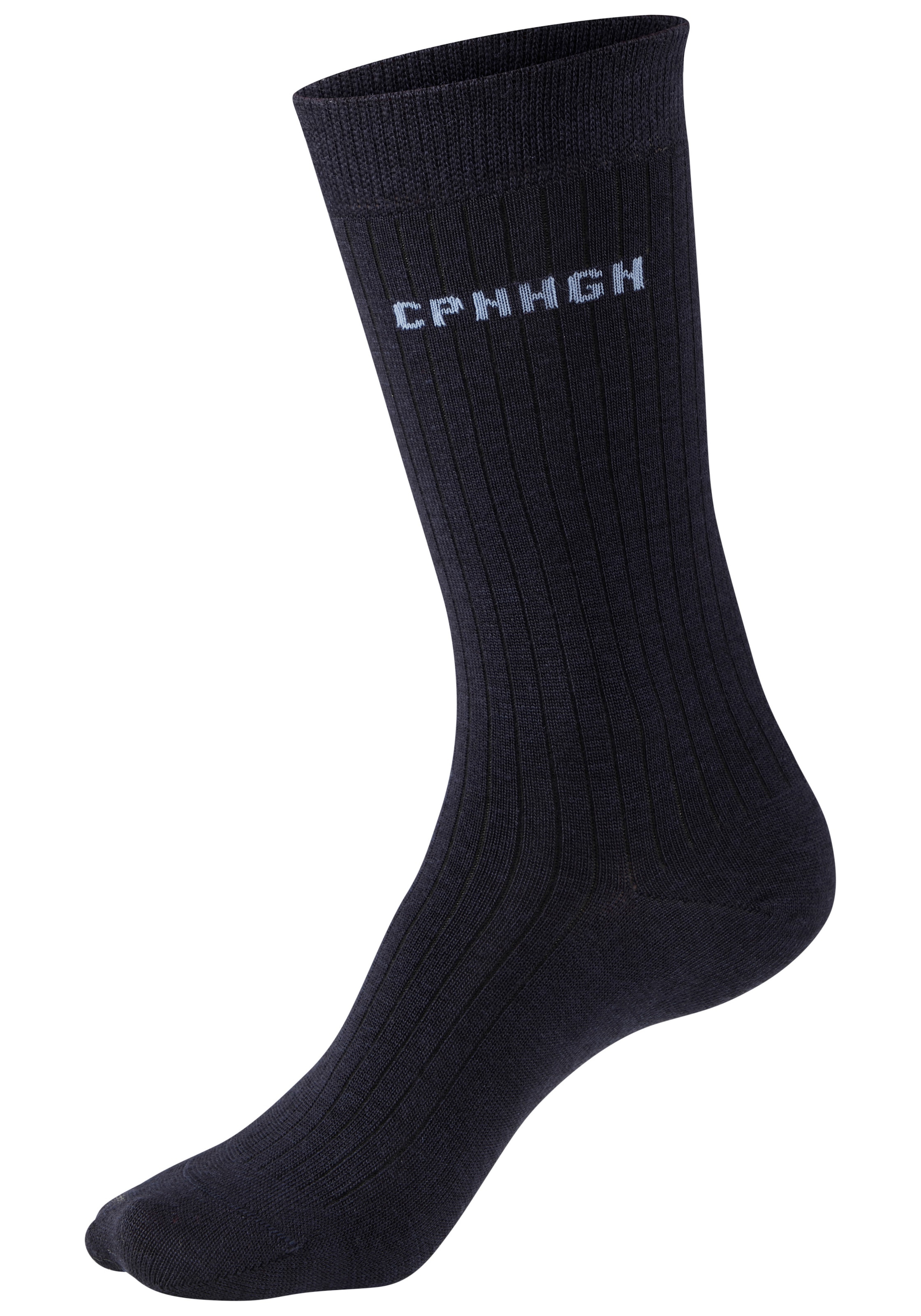Copenhagen Studios Chaussettes basiques Paquet, 2 Couple tlg. Côtelé, avec laine chaude