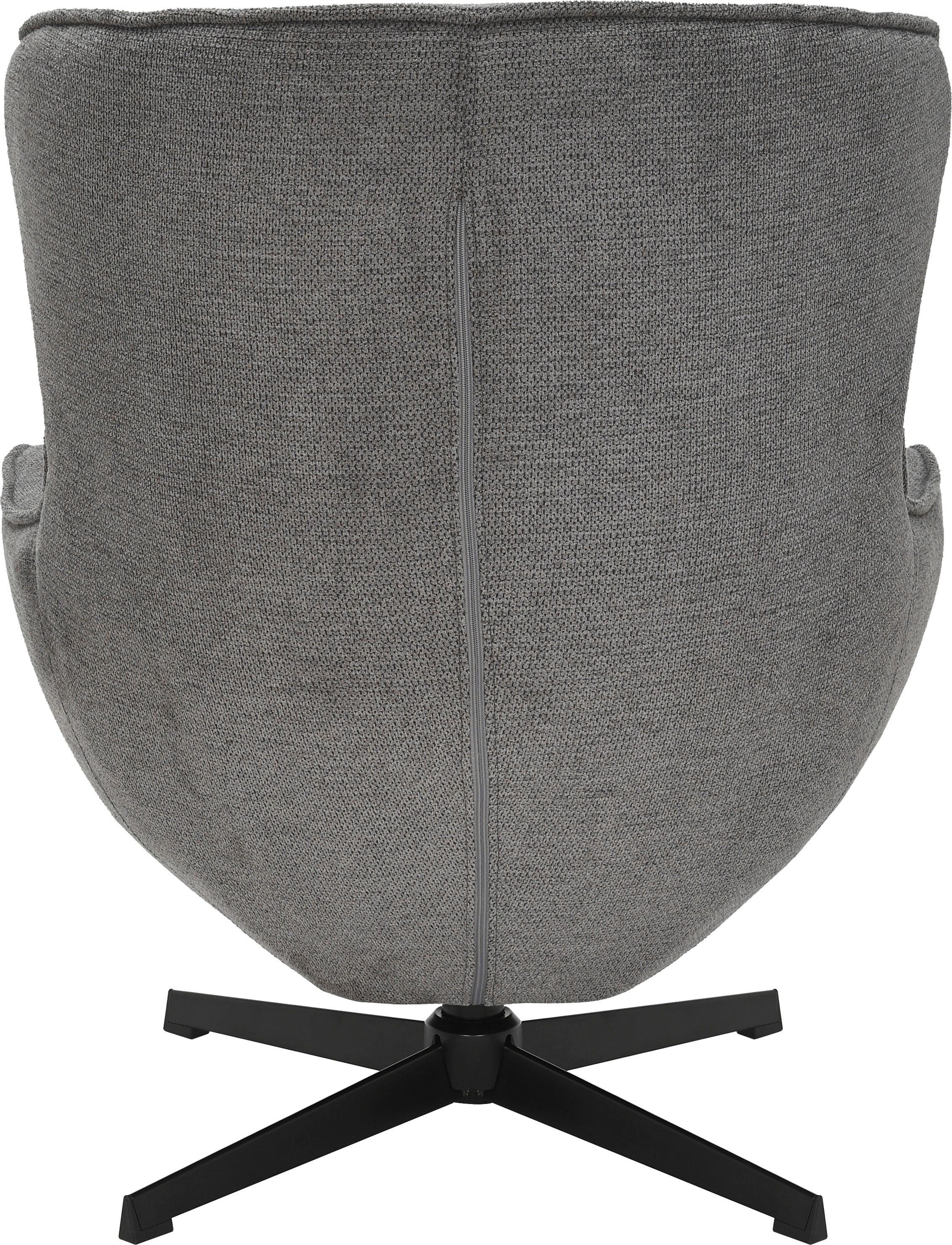 GOODproduct Fauteuil »YOLLI Relaxsessel, TV-Sessel mit Hocker« 360° Grad drehbar, Struktur-Bezug