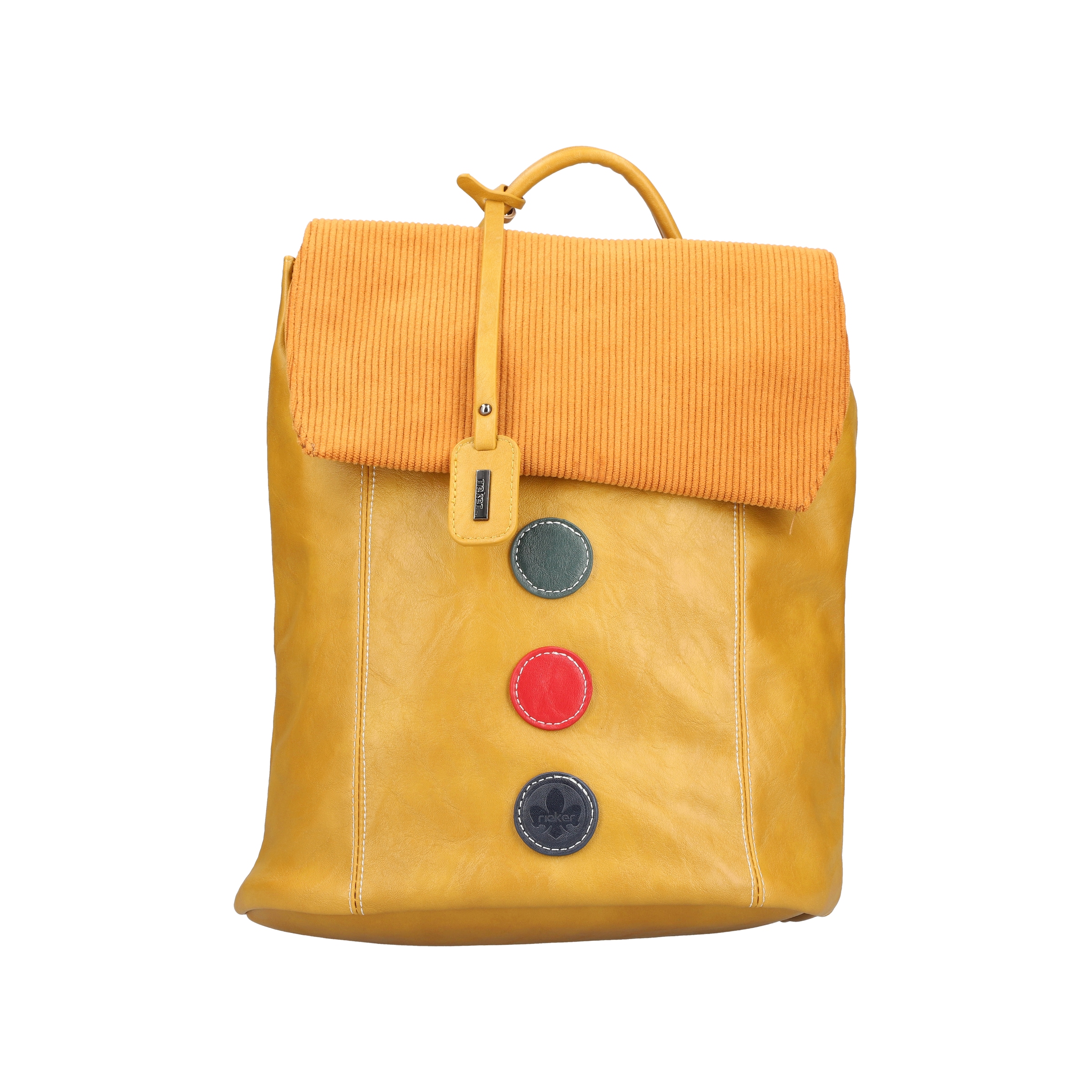 Rieker Sac à dos de ville Sac à dos de loisirs, sac à dos shopping avec accents colorés