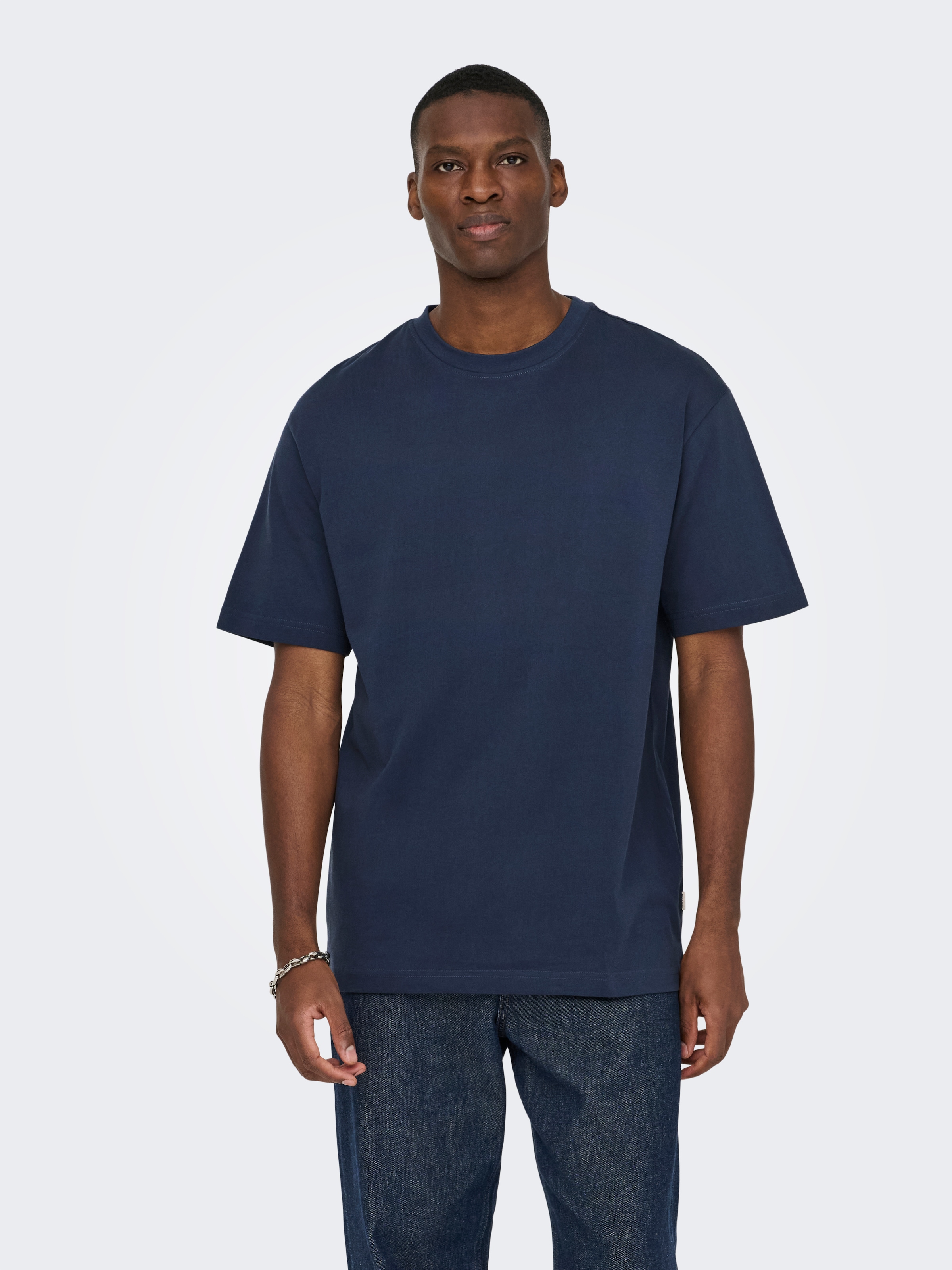 ONLY & SONS Rundhalsshirt »ONSFRED RLX SS TEE« Baumwolle, relaxed fit