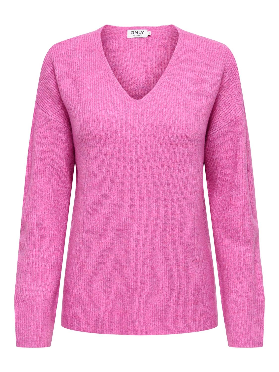 ONLY Pull col V »ONLCAMILLA V-NECK L/S PULLOVER KNT NOOS«