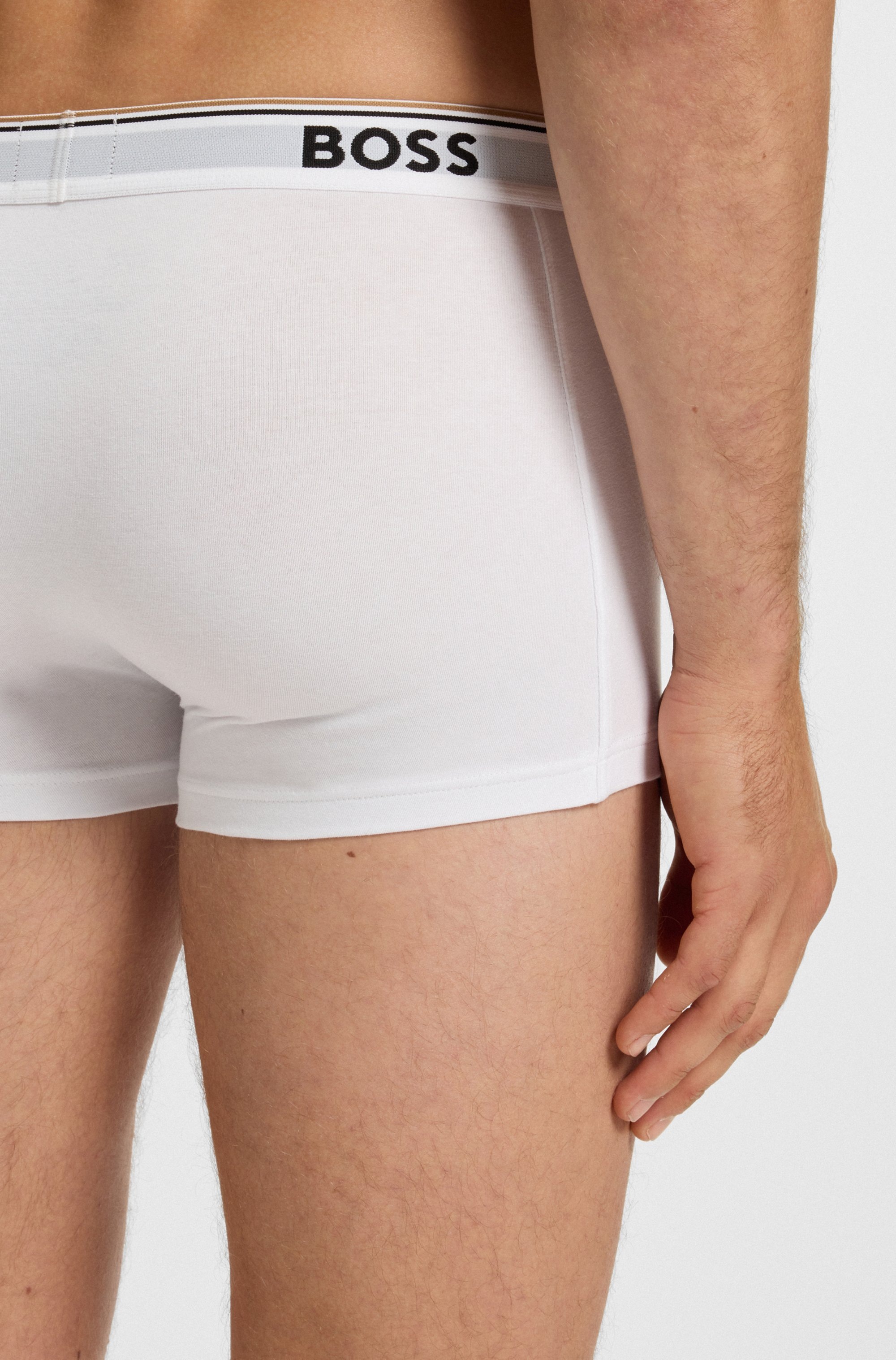 BOSS Boxer »TRUNK 3 PACK« 3 cuis BOSS Schriftzug auf dem Bund