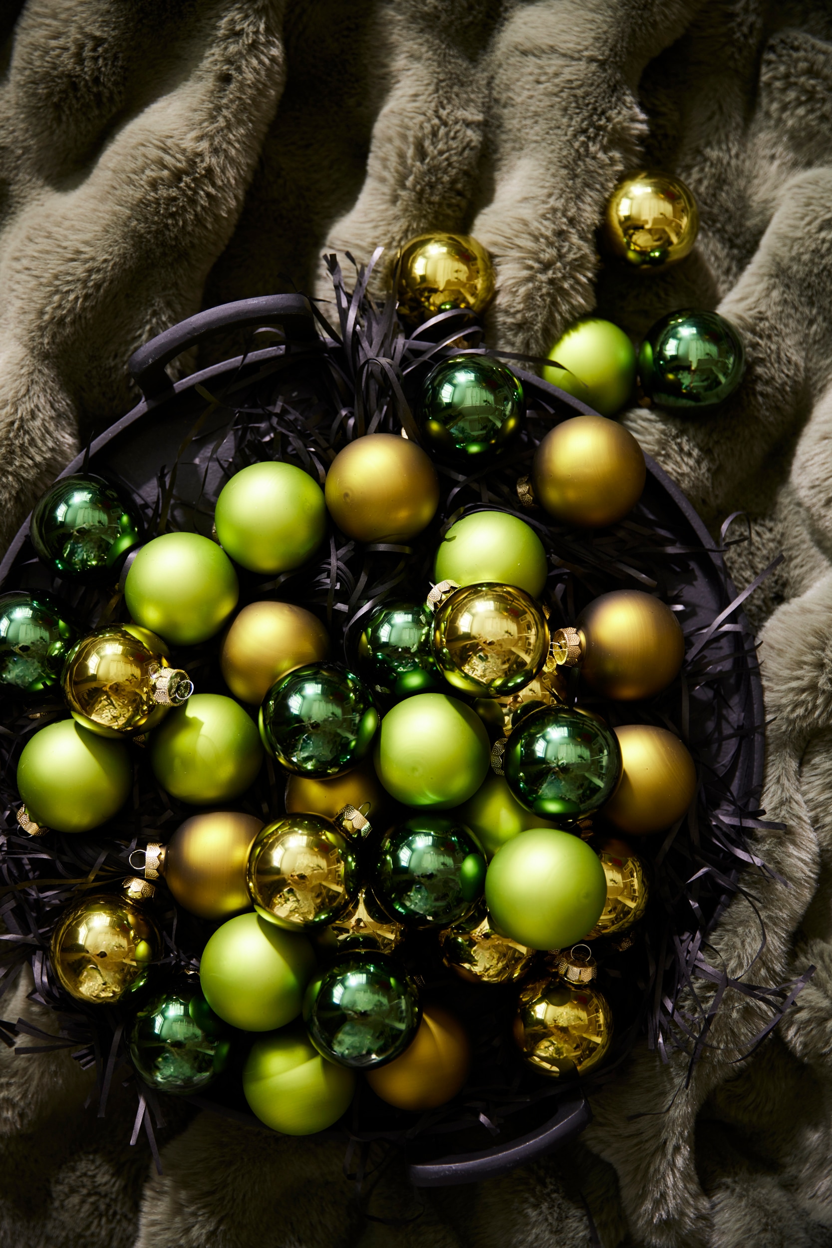 MAGIC by Inge Weihnachtsbaumkugel »Golden Meadow« aus Glas, 30 Kugeln 6 cm, mit 50 Aufhängern