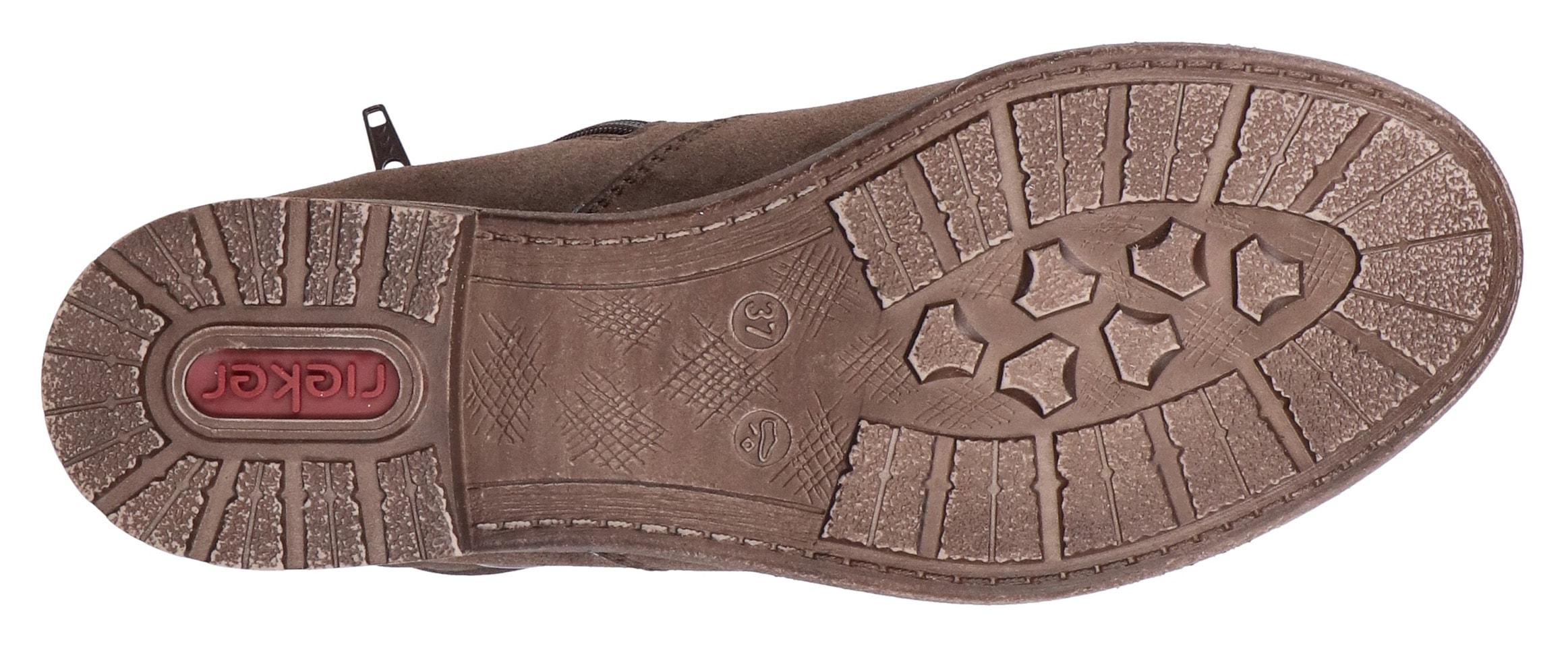 Rieker Stiefelette  Boots, Blockabsatz, slouchy Schaft und Innenreissverschluss