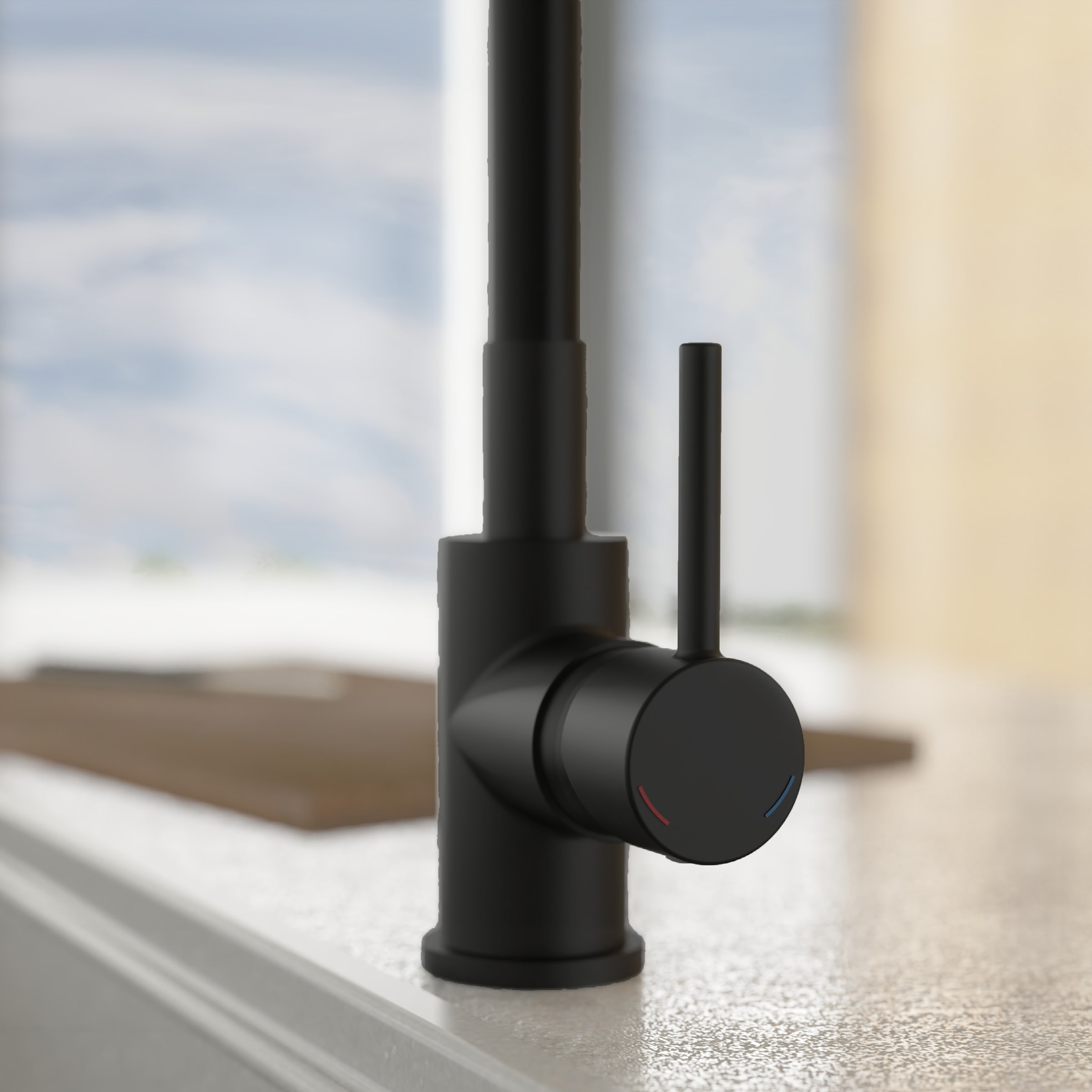 welltime Robinetterie de cuisine »TEXAS« robinet raccord central, pivotant à 360°, bec flexible