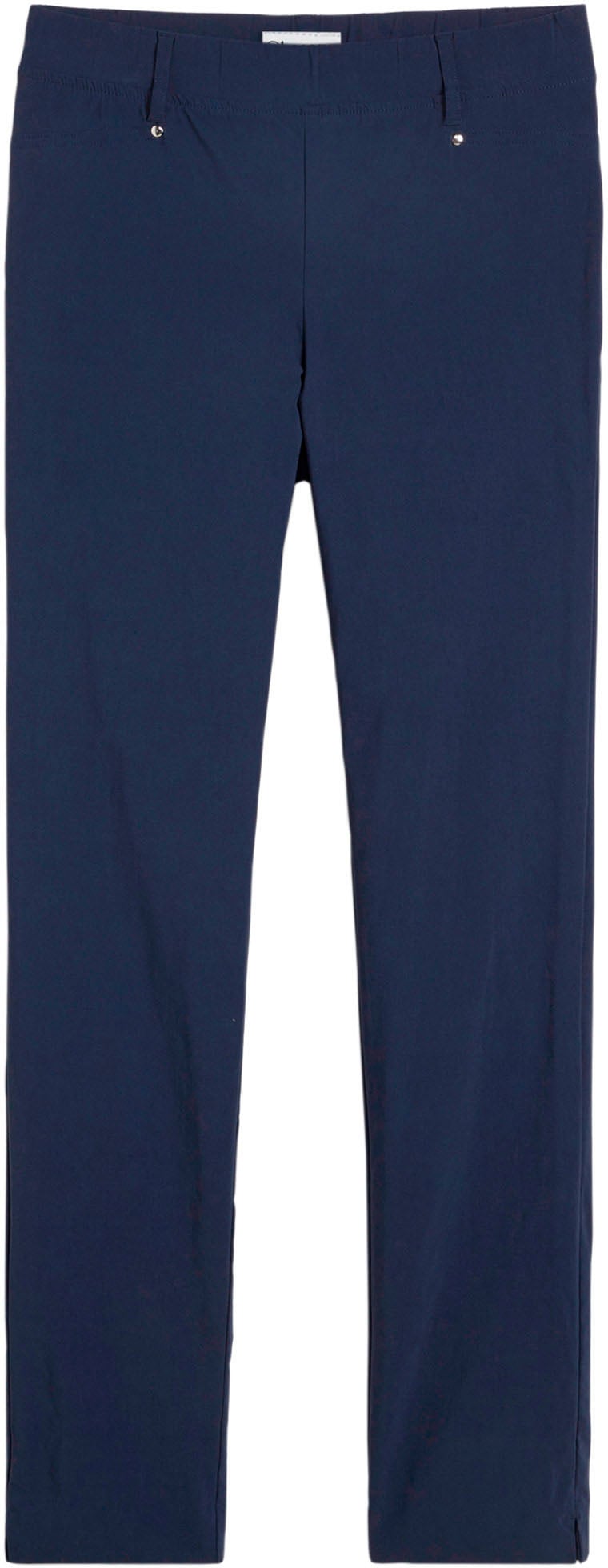 bonprix Pantalon stretch »Stretch-Hose in Schlupfform«  en viscose, coupe Slim Fit, forme à enfiler avec passants de ceinture
