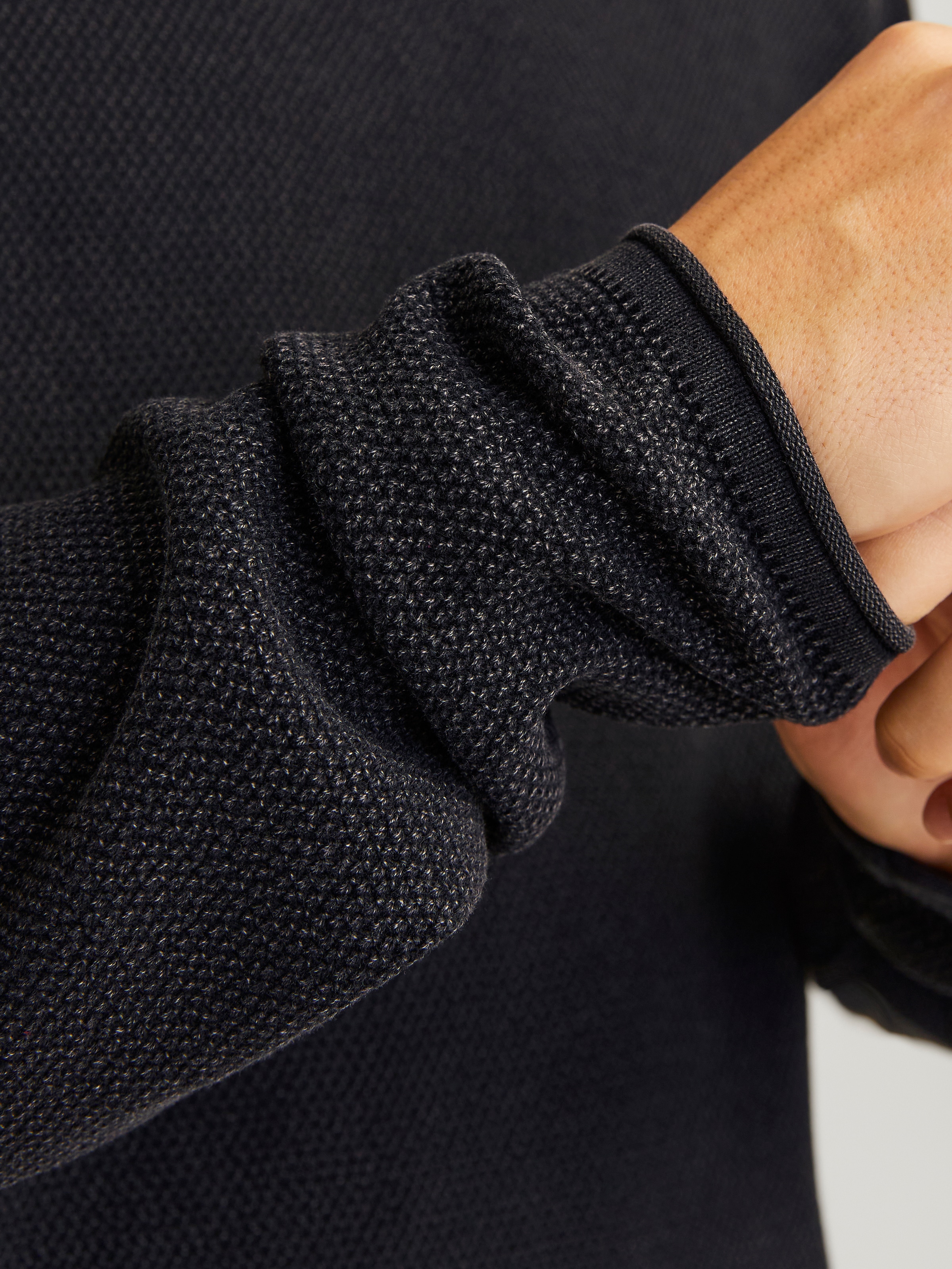 Jack & Jones Pull à col rond »JJDEAN KNIT CREW NECK AW24« in gewaschener Optik