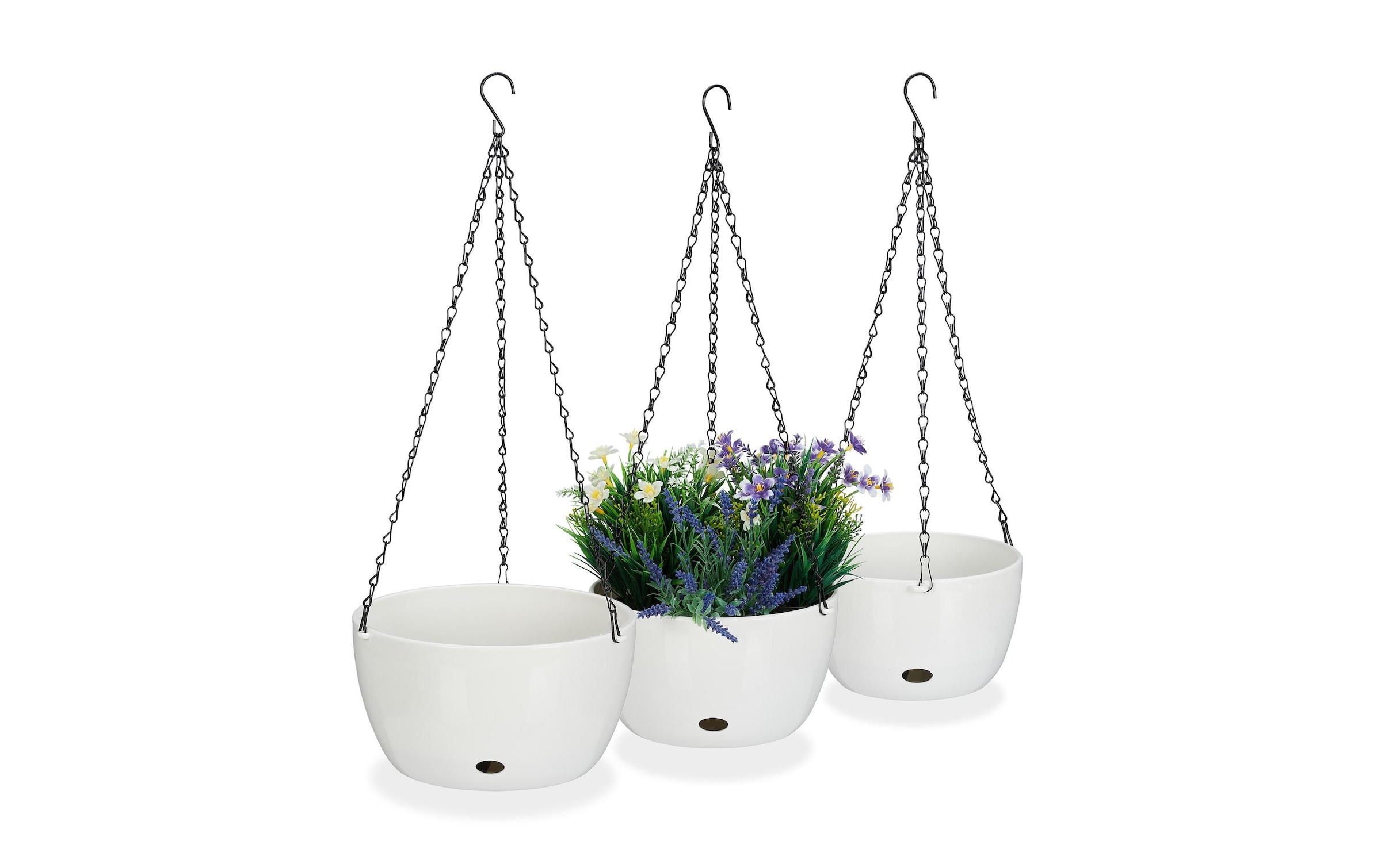 relaxdays Blumenampel »L/M/XL 3er Set«