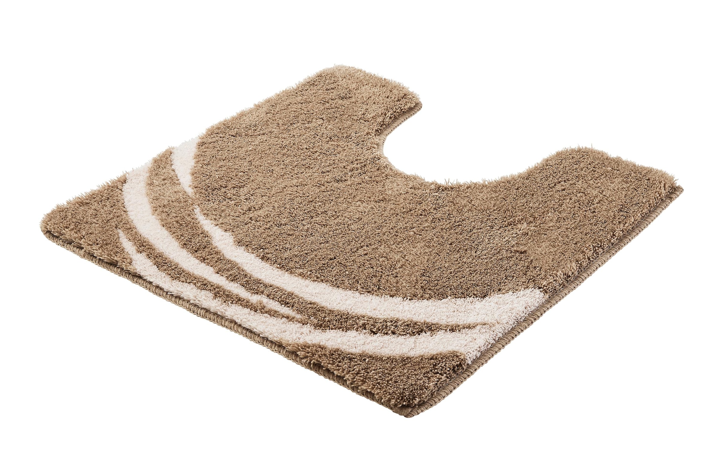 Kleine Wolke Badematte »»Mystic«, Badvorleger, Badezimmer Teppich« Höhe 25 mm rutschhemmend beschichtet fussbodenheizungsgeeignet Badteppich, modernes Design, Hoch-Tief Effekt, rechteckig & rund