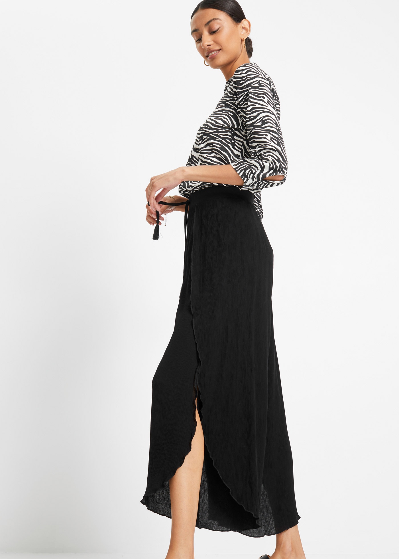 bonprix Pantalon en tissu