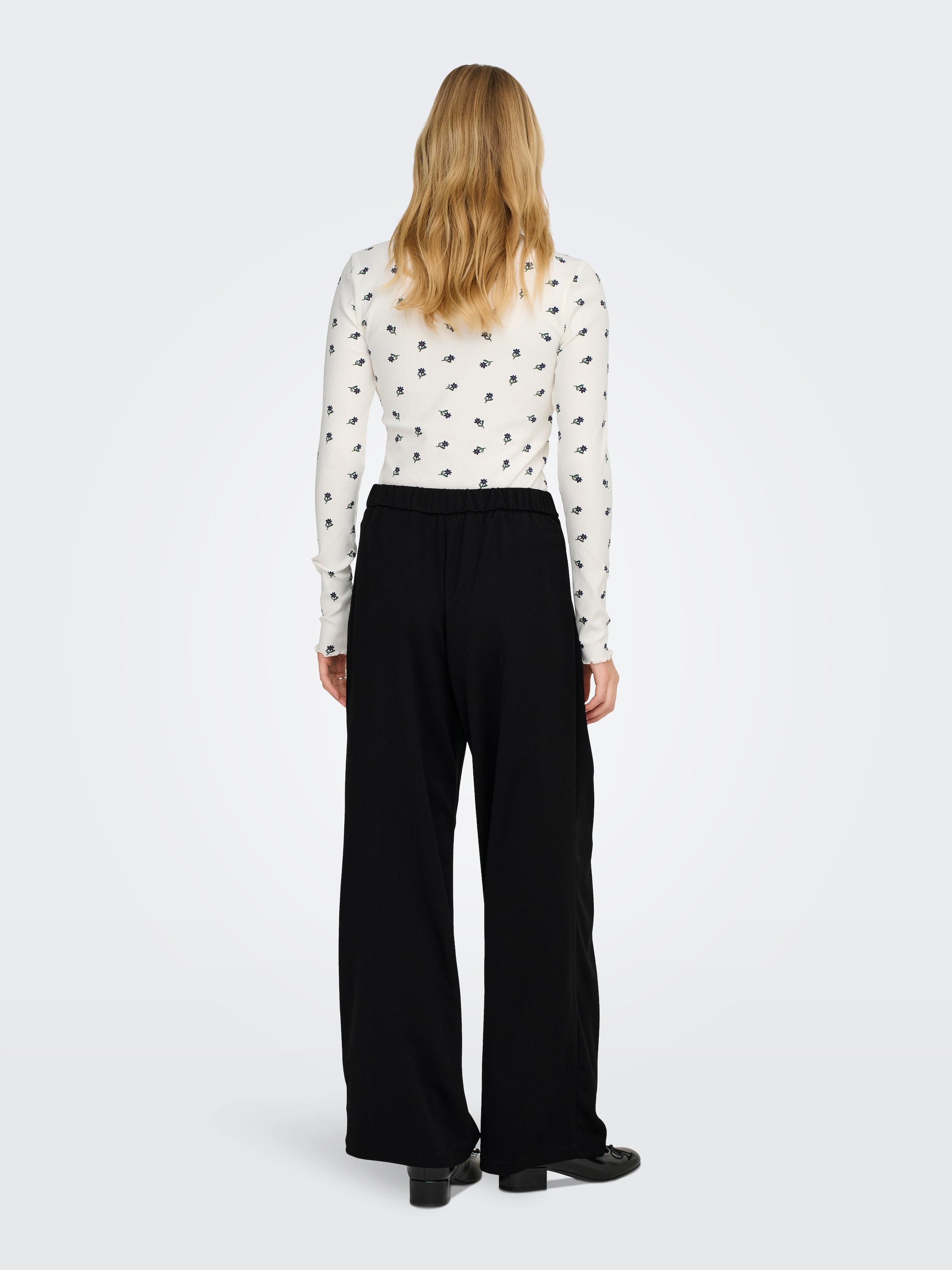 ONLY Pantalon de costume »ONLSANIA LIFE WIDE BUCKLE PANT JRS«  Materialmix