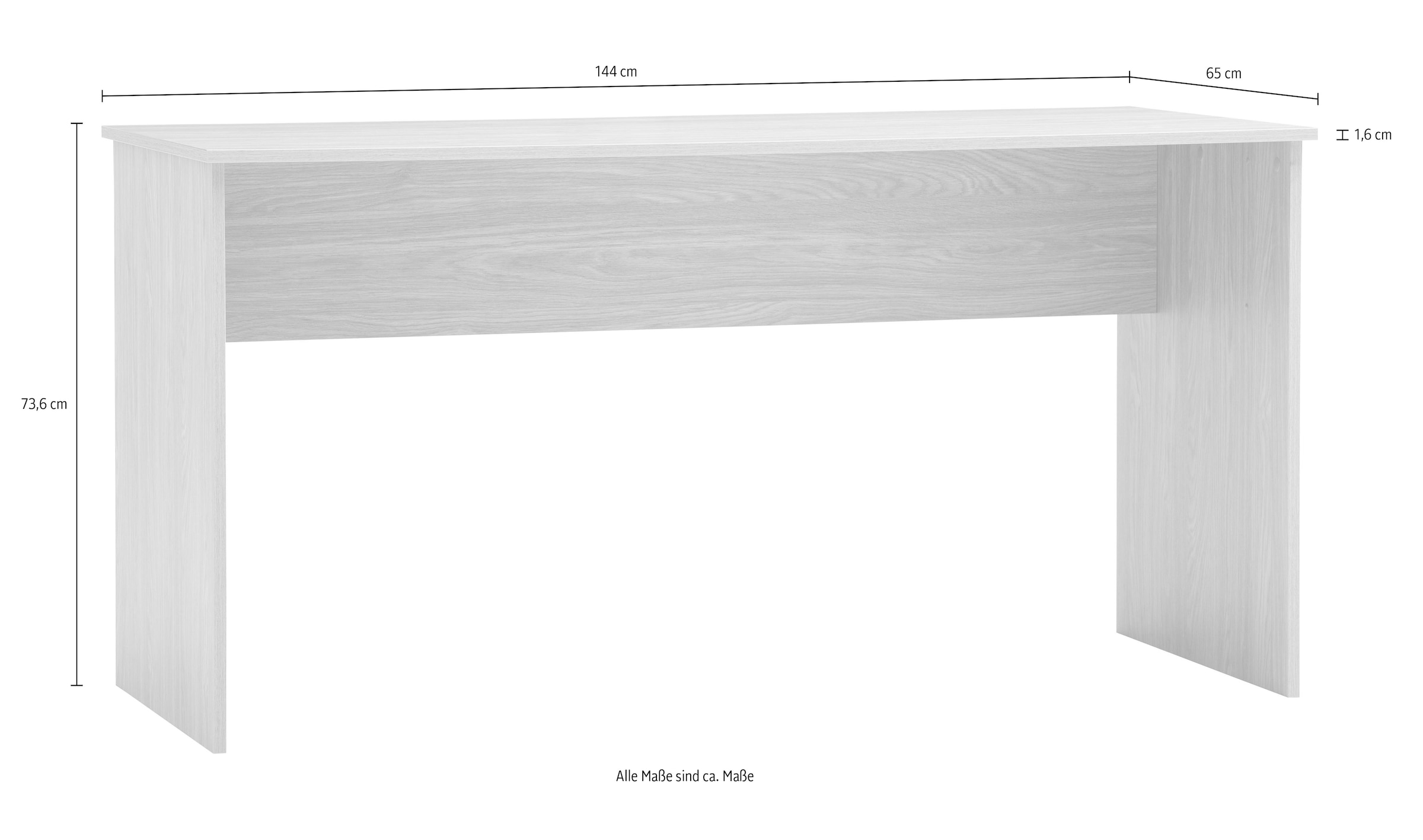 Schildmeyer Bureau »AREZZO, wahlweise elektr., zeitloses Design, MADE IN GERMANY« 1 cuis tlg. Tablettes sélectionnables, option électrique, fabriqué en Allemagne