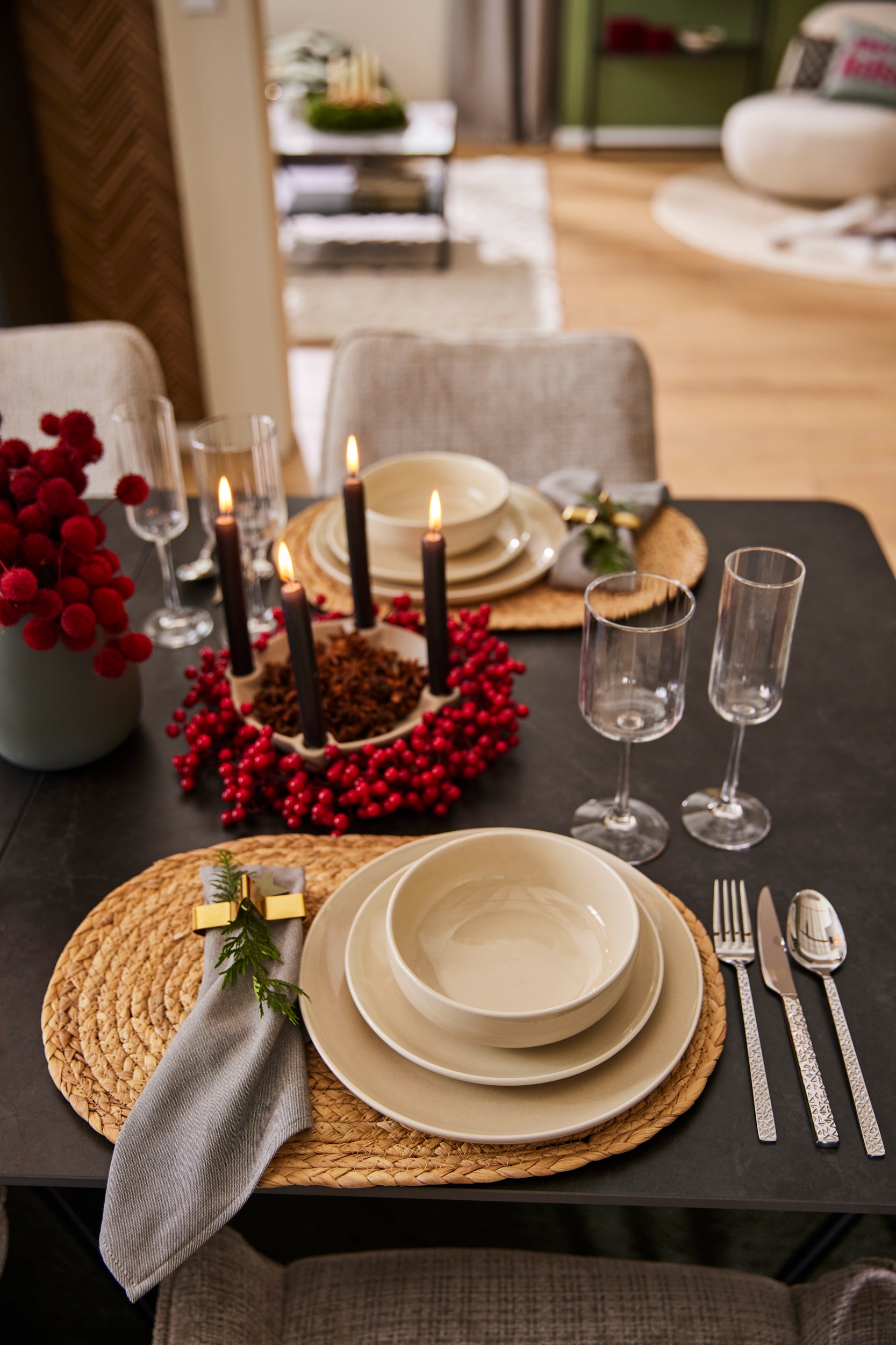 Zeller Present Set de table abwischbar, oval, 30 cm