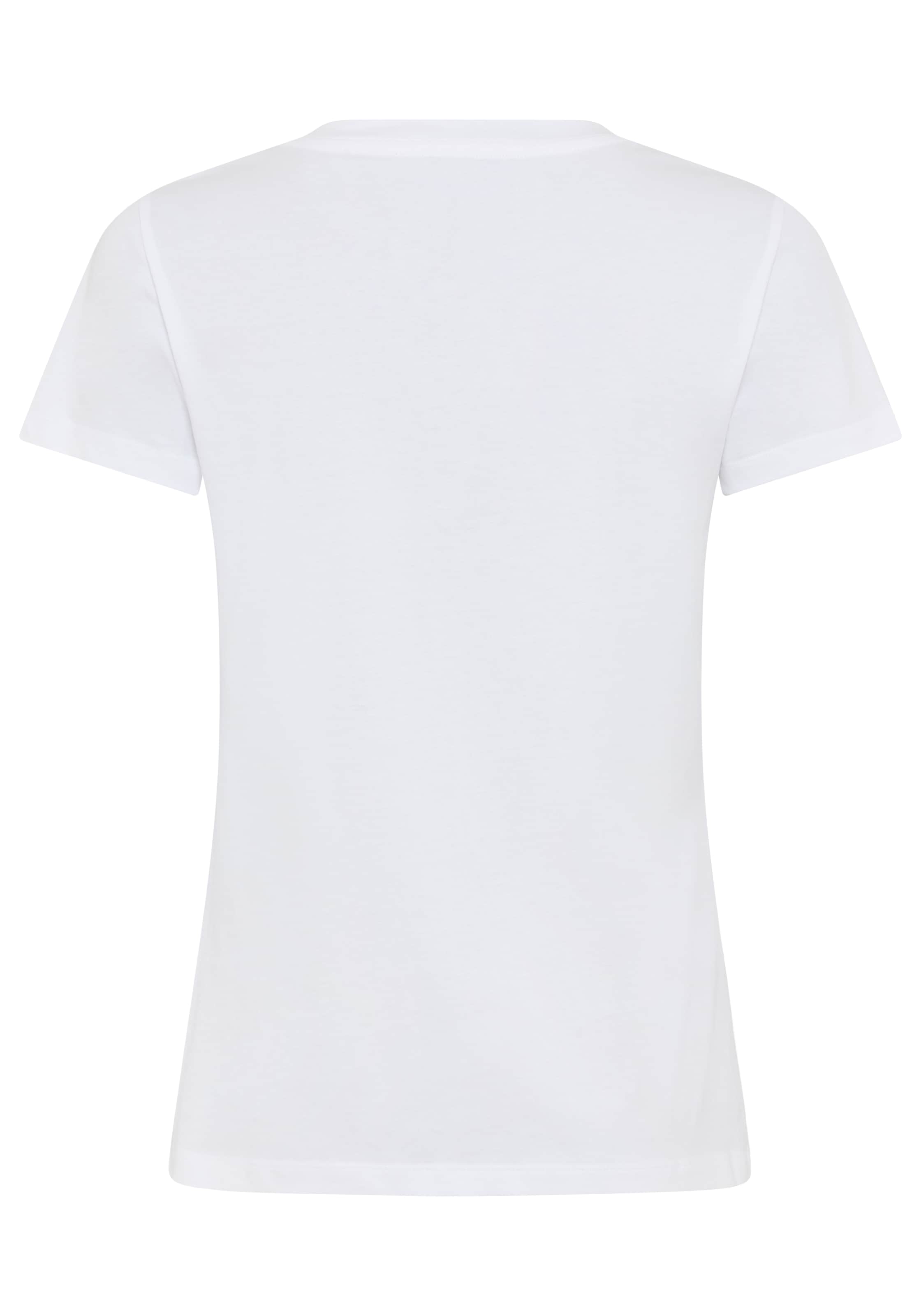 BOSS ORANGE T-shirt »Esogo_MA_crystal Premium Damenmode« mit glitzer Logoschriftzug