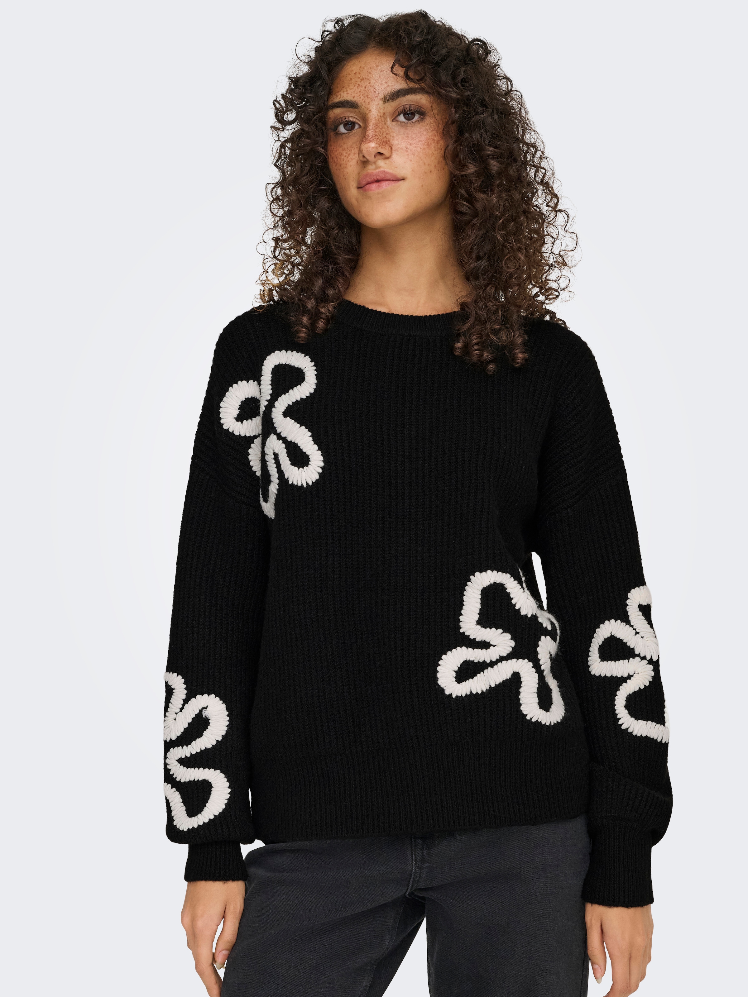ONLY Pull en tricot »ONLDAISY LS STITCH O-NECK KNT«