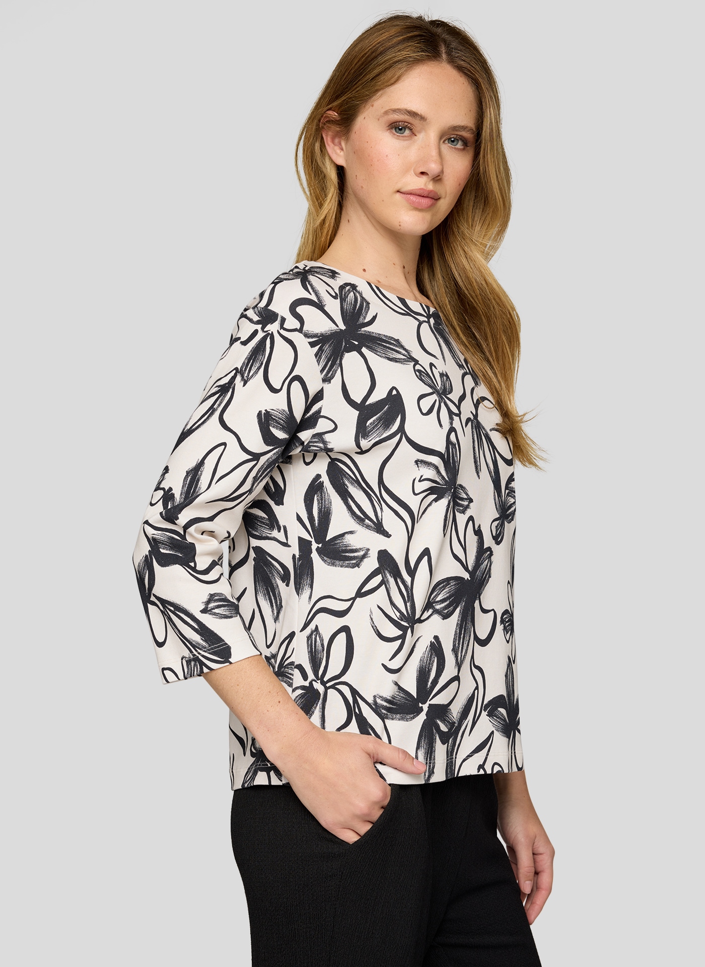 Rabe 3/4-Arm-Shirt mit All-Over Print