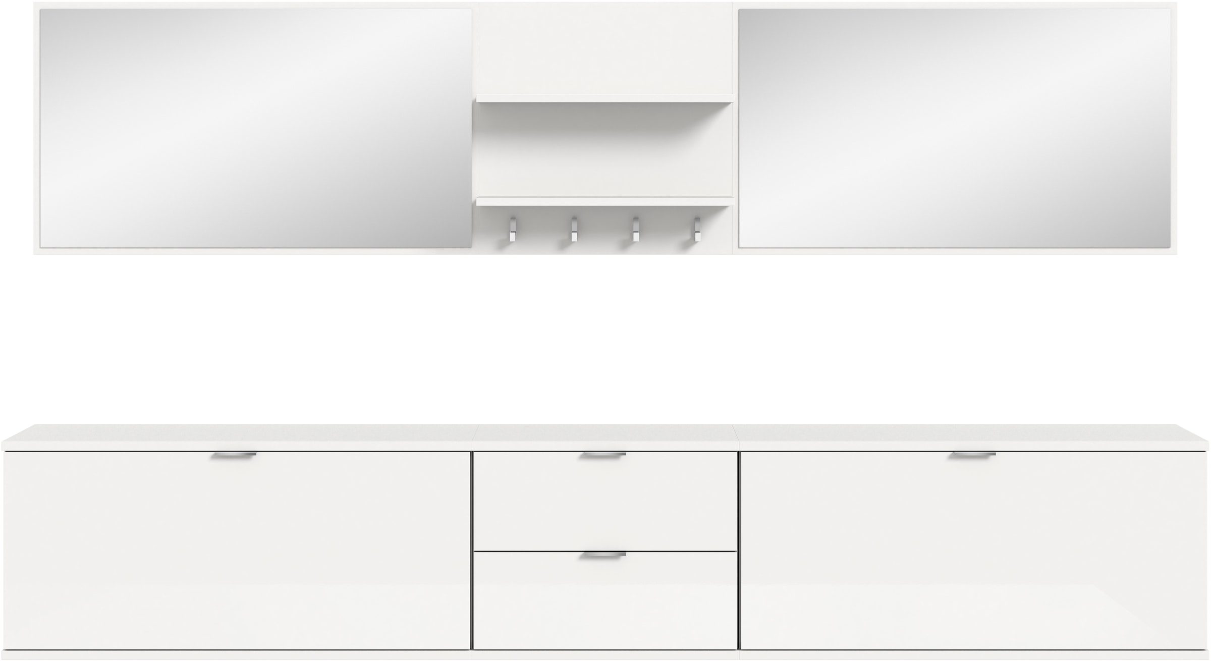 Home affaire Garderoben-Set »Trondheim, Garderobenset 6-tlg. Breite 236 cm,« 6 Stk. tlg.