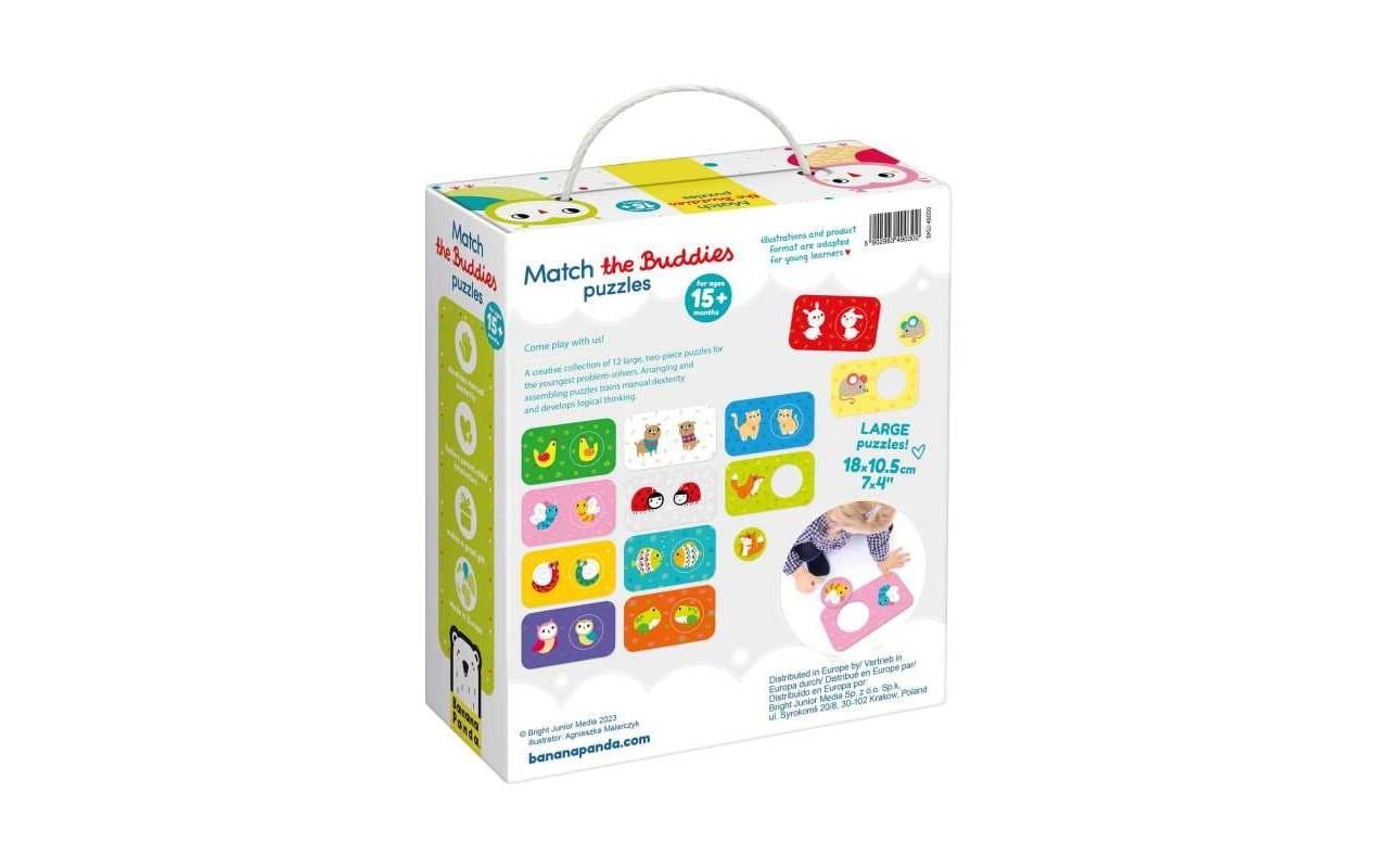   Puzzle »Banana Panda Match The Buddies Pädagogisches Puzzle Pappe 24 Teile« Englisch, Multilingual