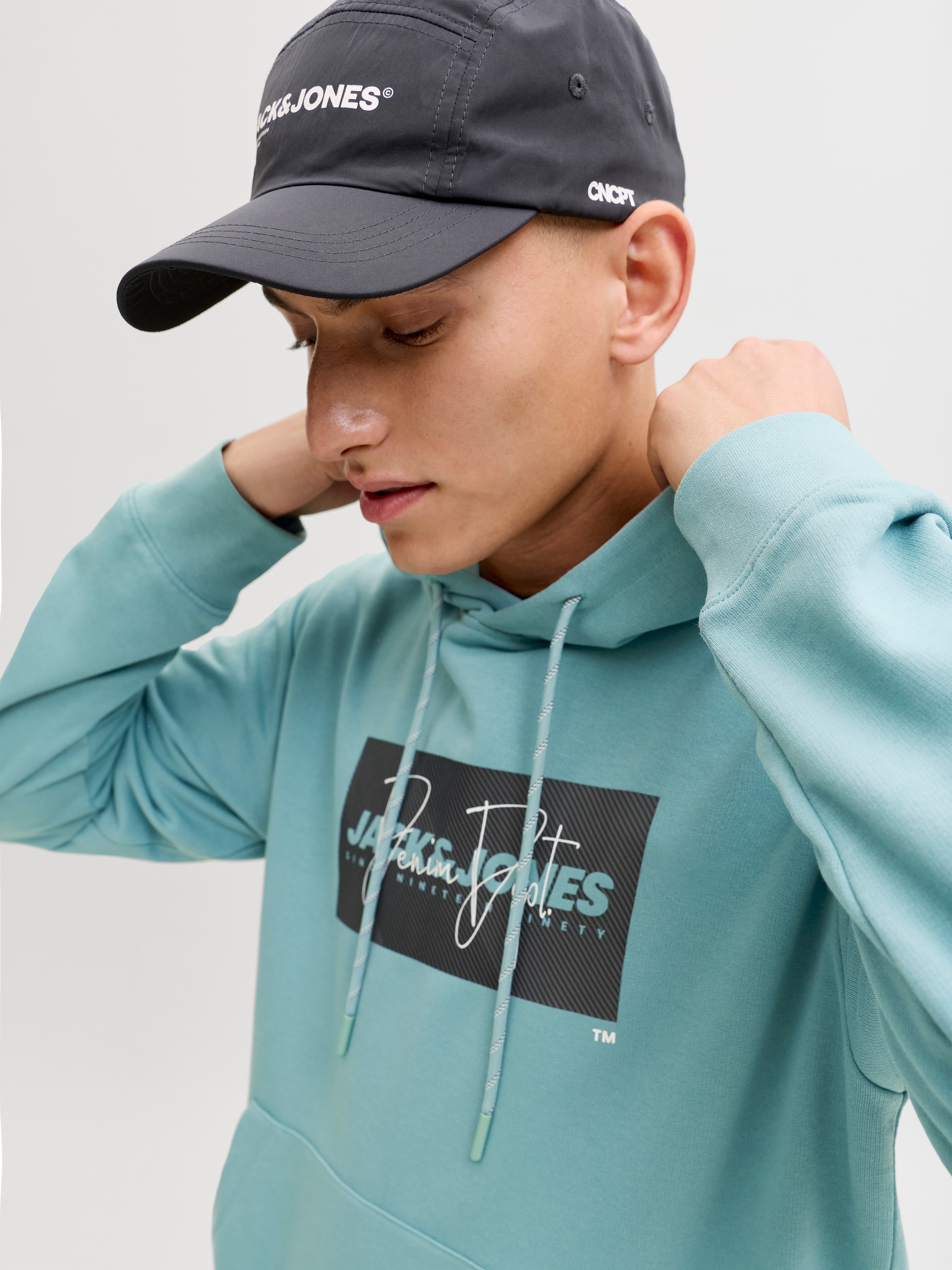 Jack & Jones Kapuzensweatshirt »JJCOLE PRINT SWEAT HOOD UNB«
