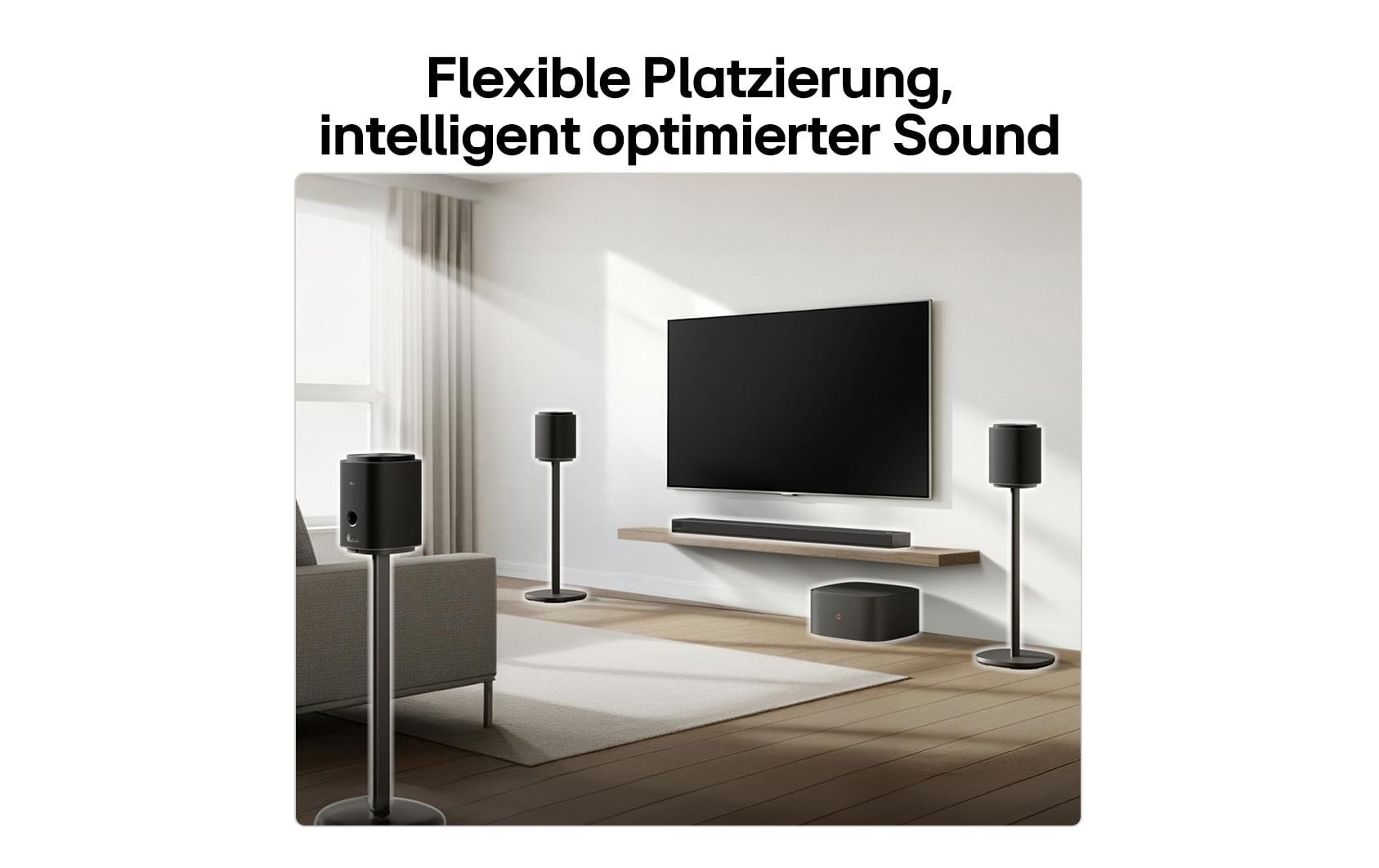 LG 2.1 Soundsystem »Sound Suite M7« 2.1 (Bluetooth | WLAN App-Steuerung | Kabelose TV-Verbindung 100 W) unterstützt Dolby Atmos FlexConnect-Technologie
