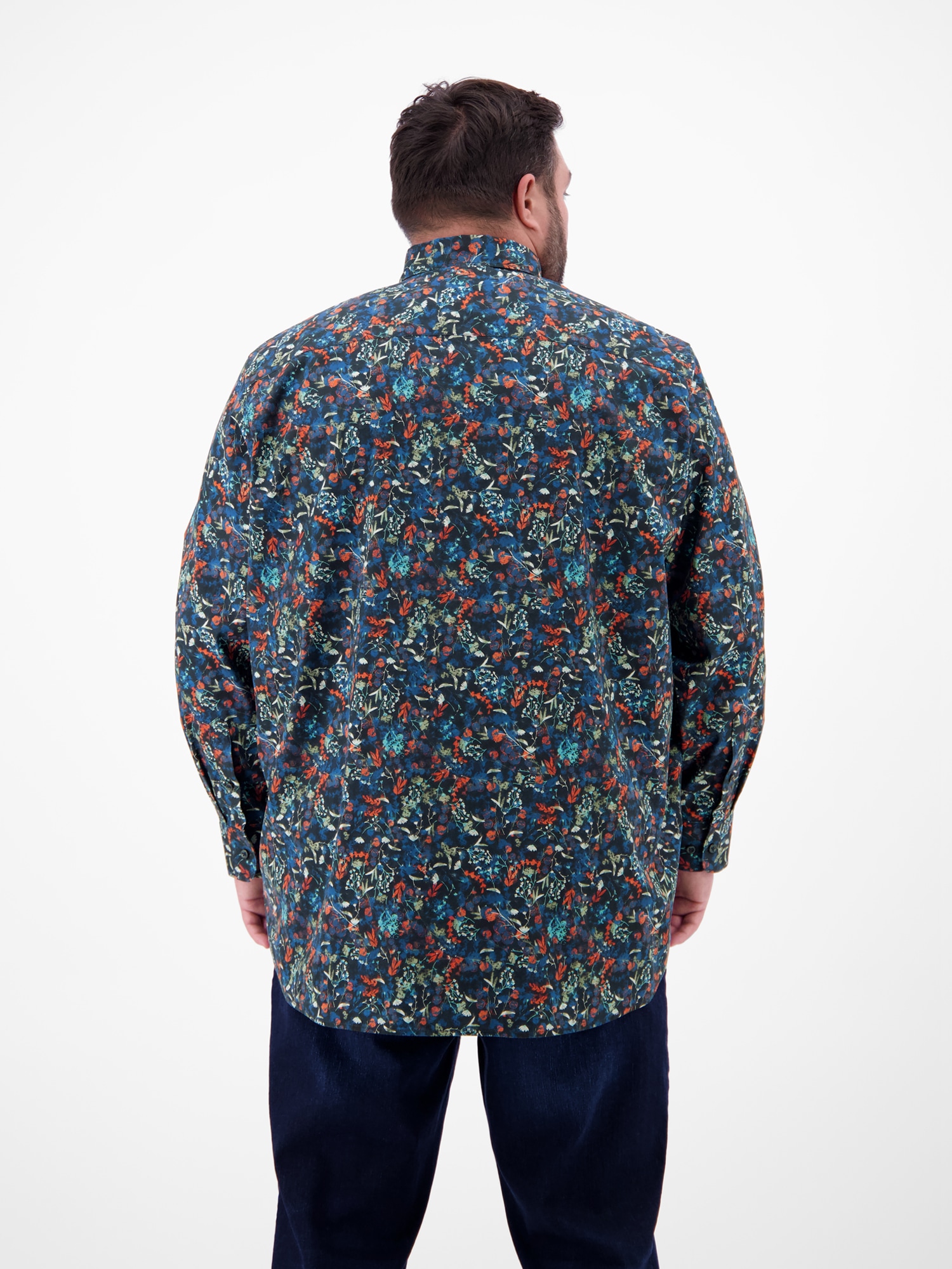 LERROS Chemise à manches longues »Langarmhemd mit Button-down-Kragen«