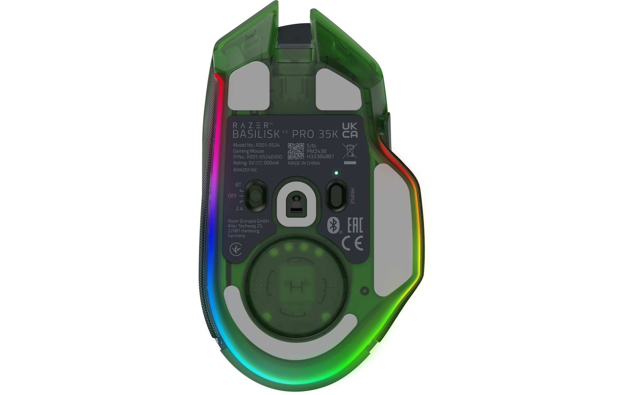 RAZER Gaming-Maus »Basilisk V3 Pro 35K – Phantom Green Edition«