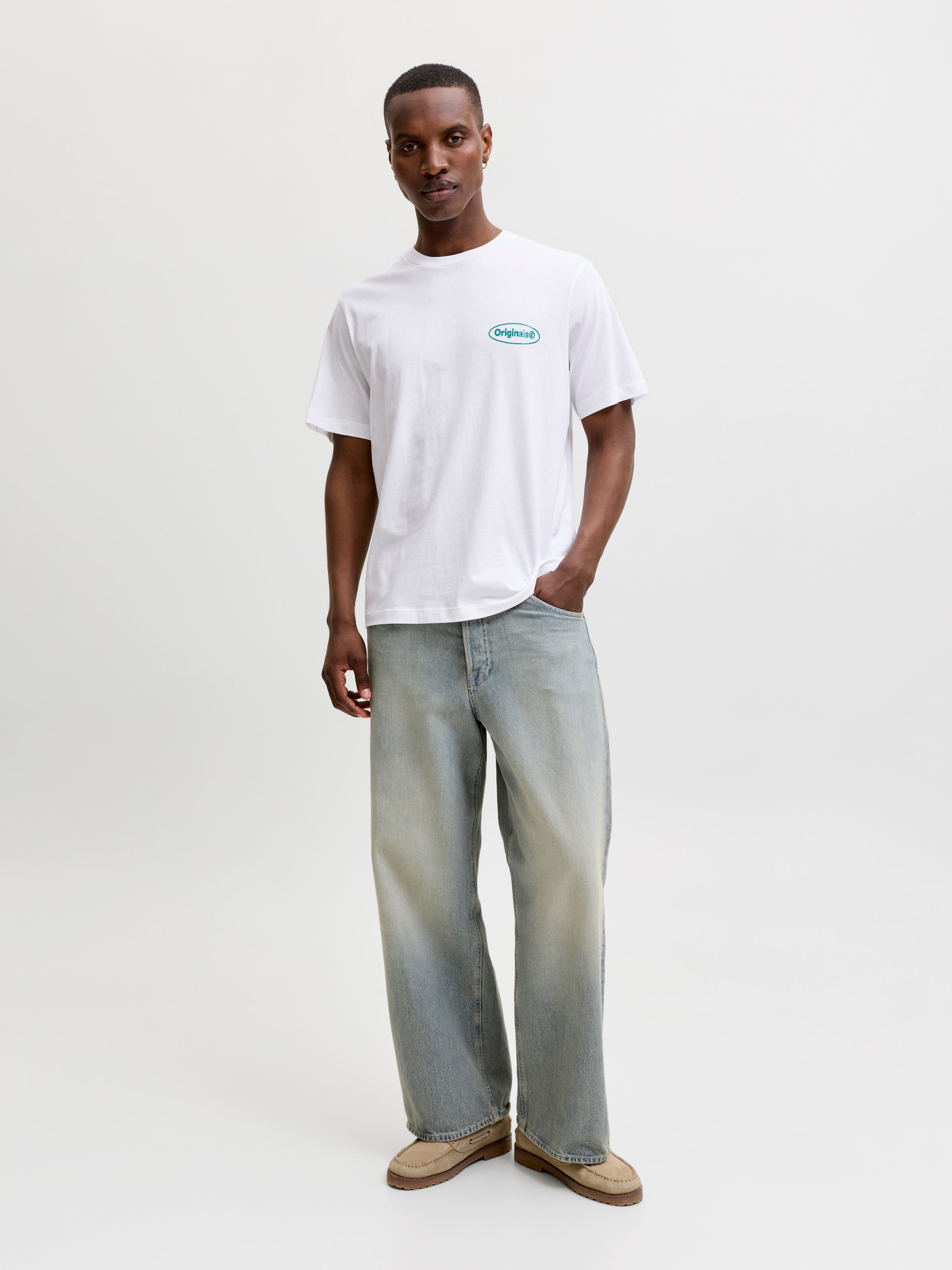 Jack & Jones T-shirt »JORRIVIERA VINTAGE POSTER BACK TEE SS CN« avec impression